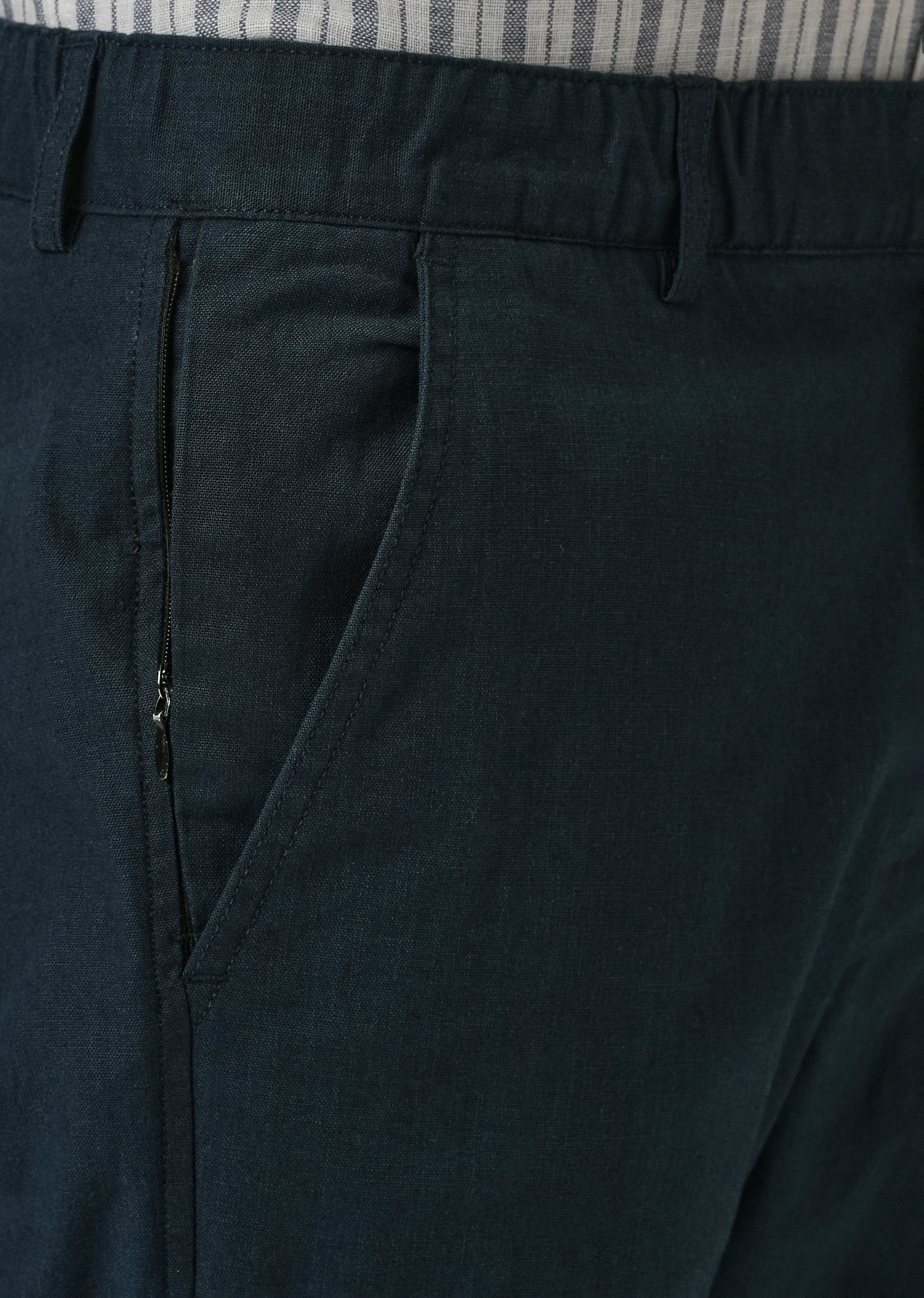 Navy Blue Cotton Trouser - Image 5