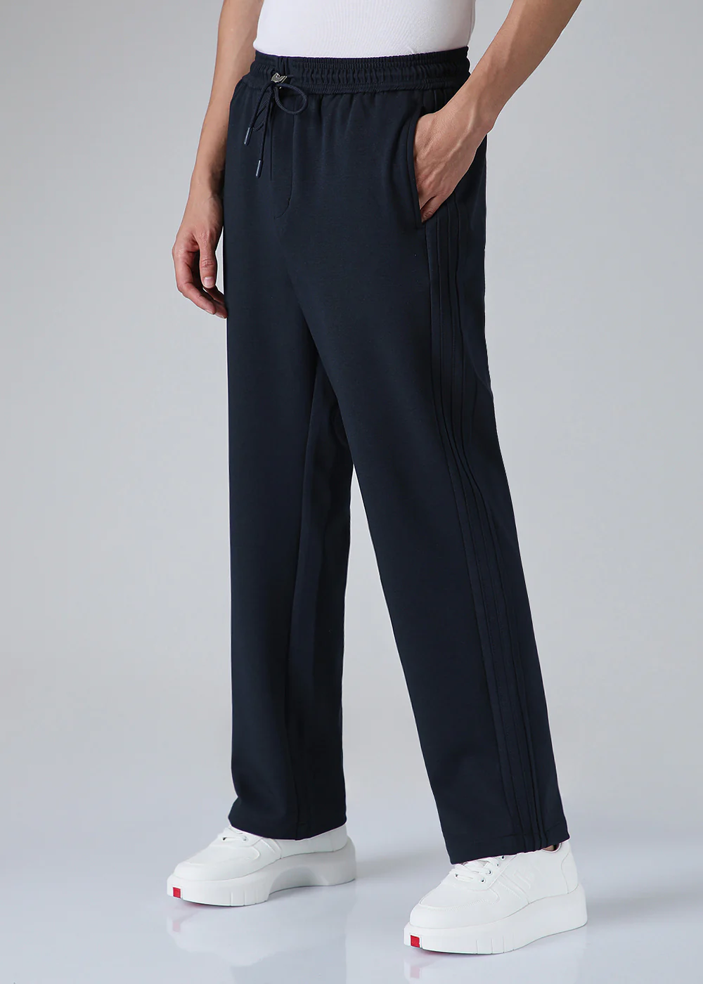 Navy Blue Drawstring Korean Pant - Image 6
