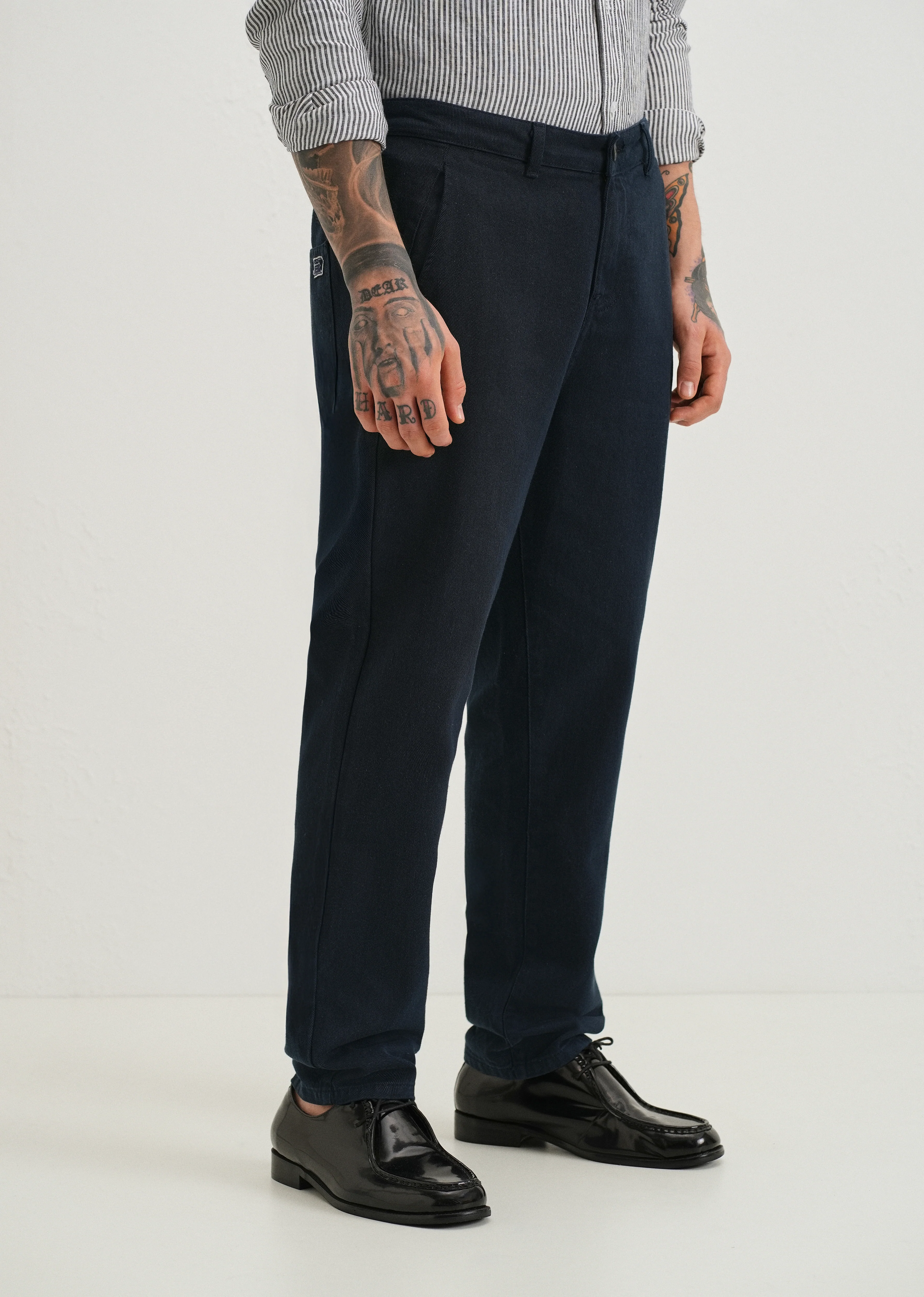 Navy Blue Drill Denim - Image 4