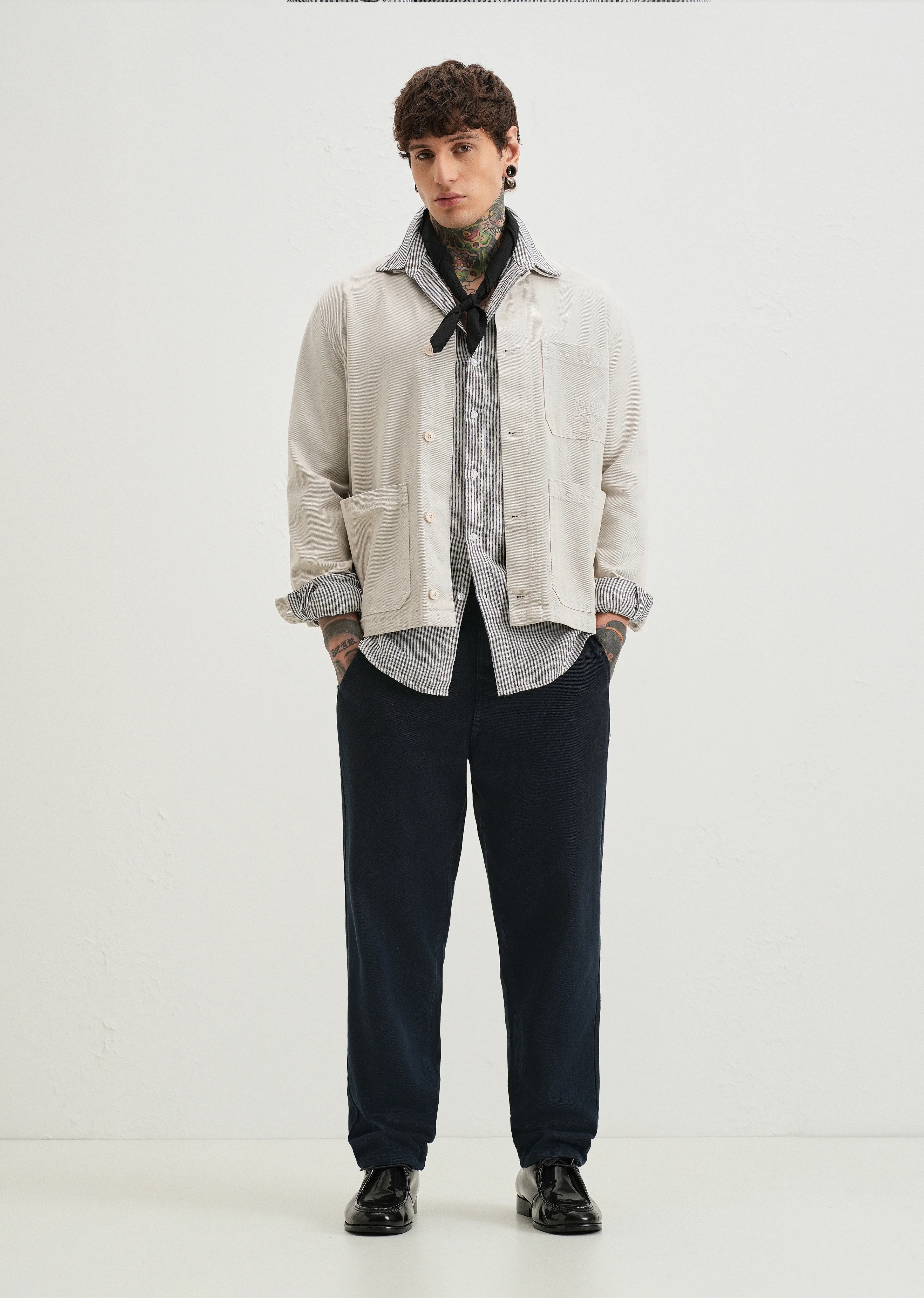 Navy Blue Drill Denim - Image 6