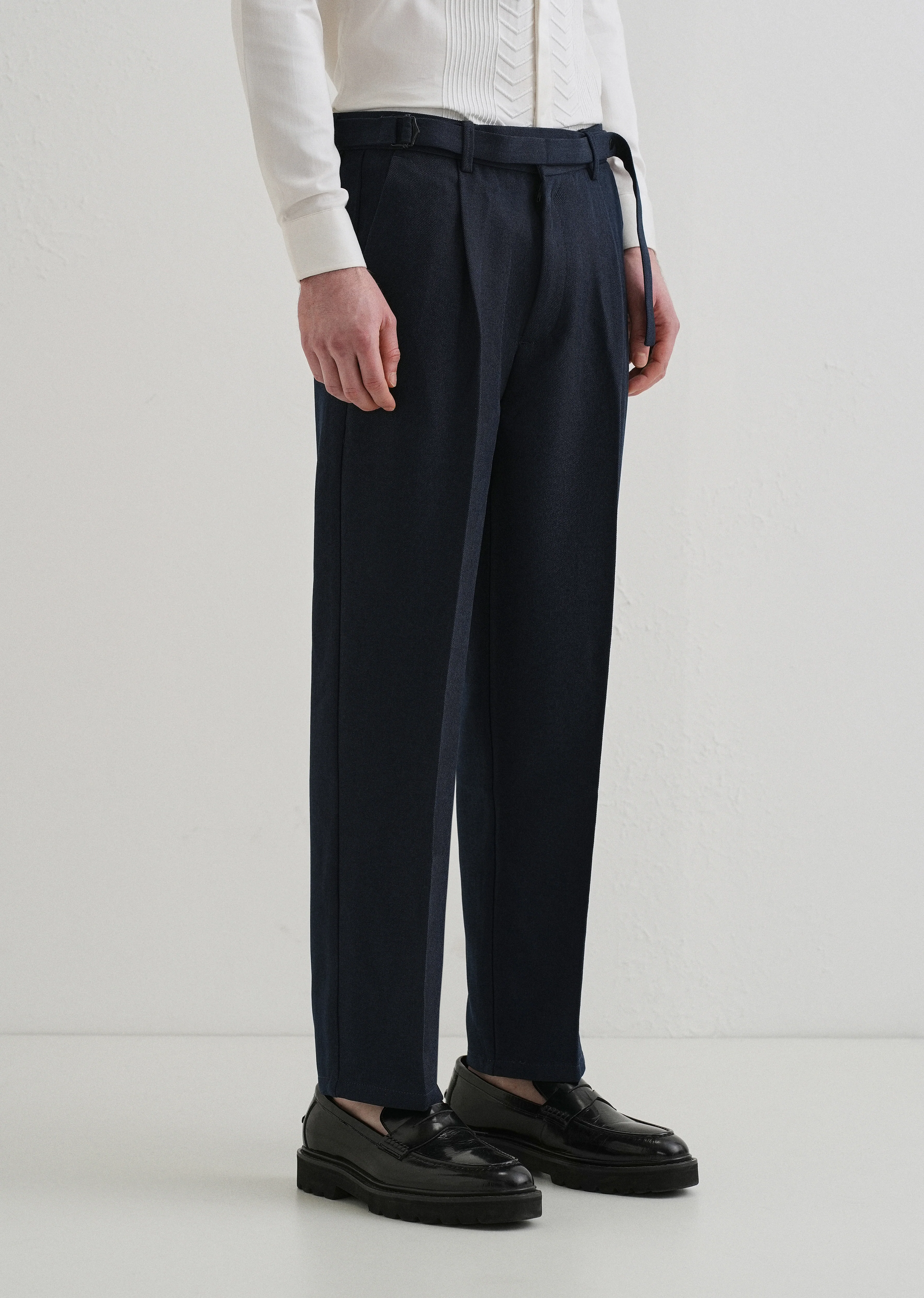 Navy Blue Gurkha Pant - Image 4