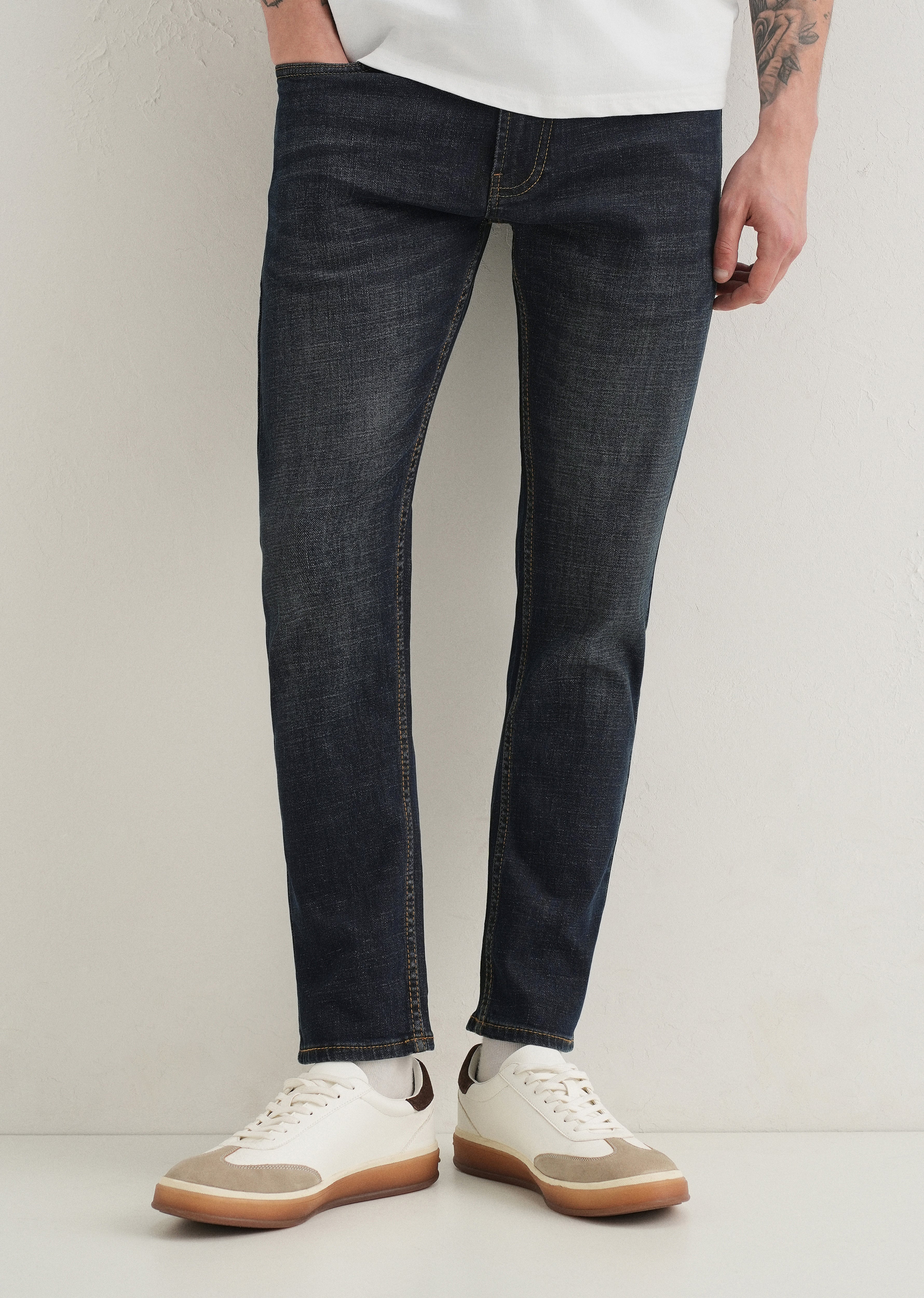 Navy Blue Slim fit Jeans - Image 7