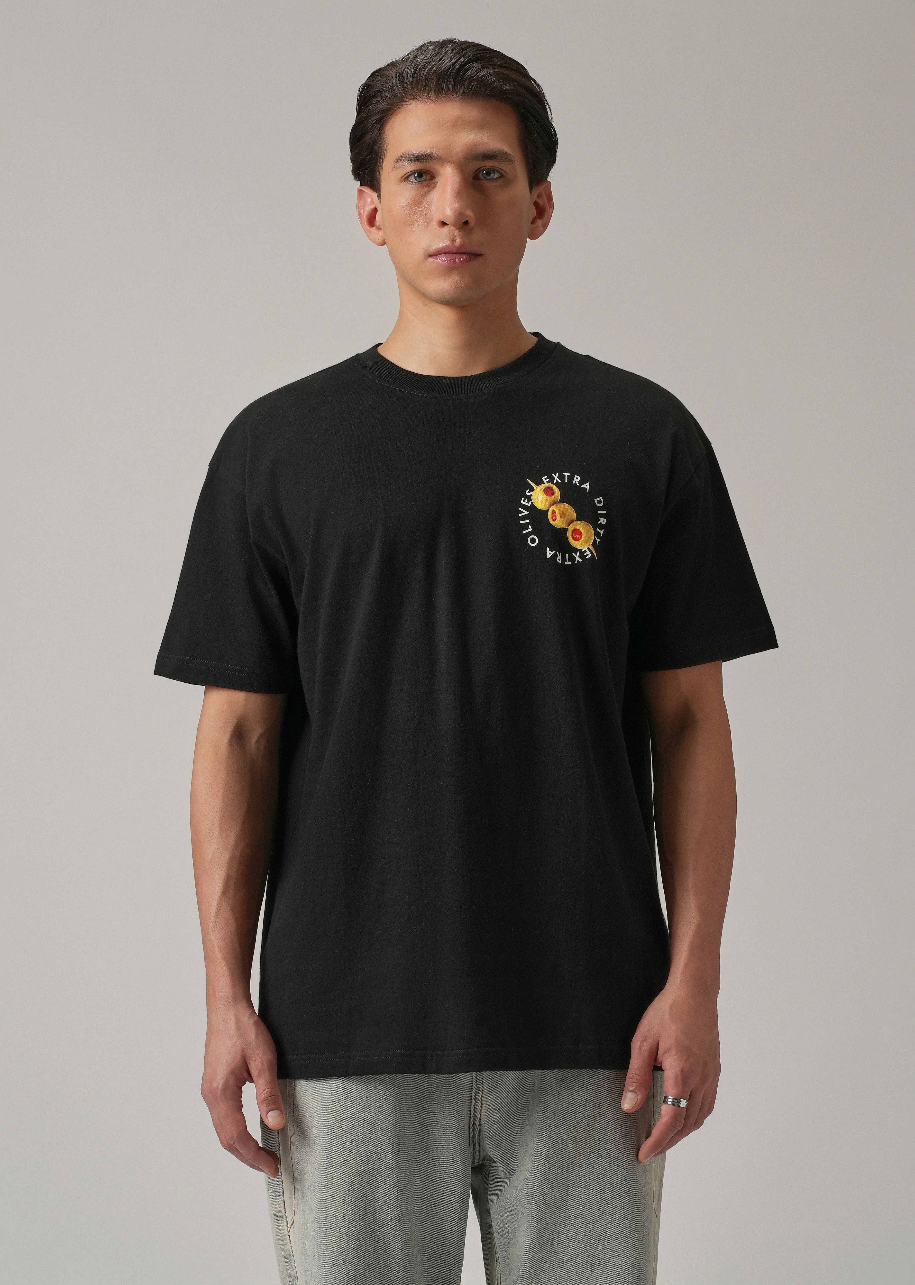 Noir Black Back Print Oversized T-shirt - Image 3
