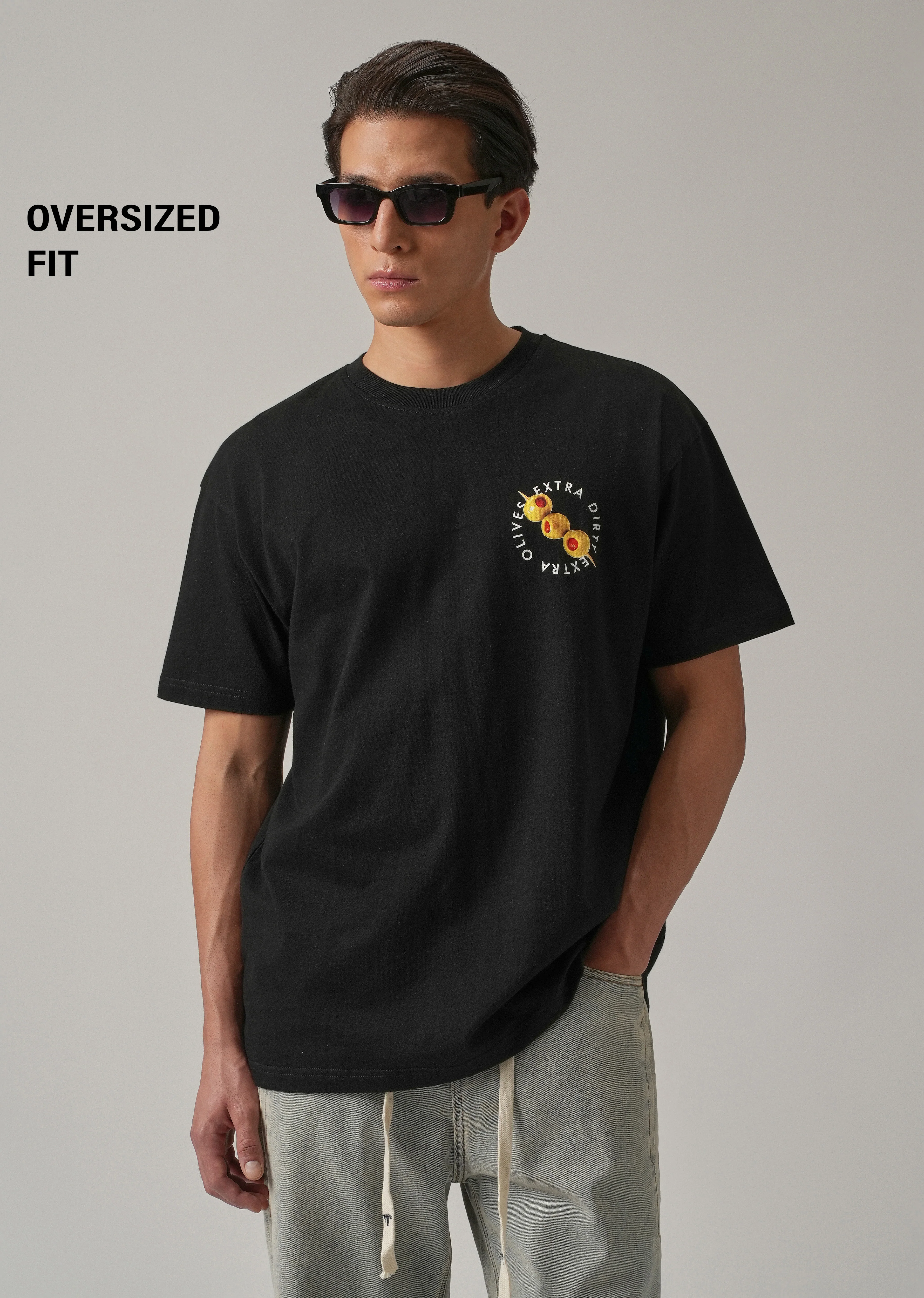 Noir Black Back Print Oversized T-shirt - Image 7