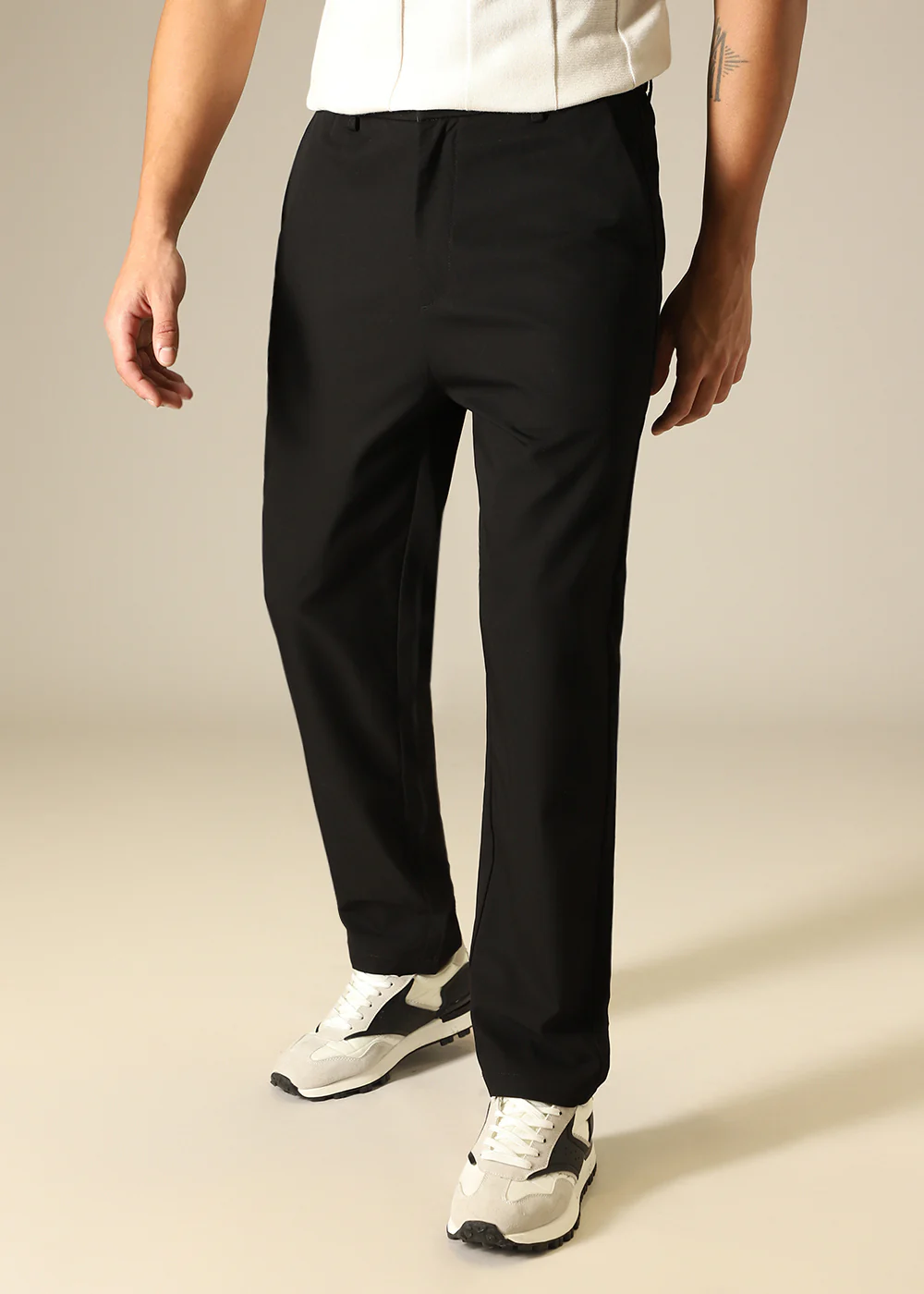 Noir Black Regular Fit Trouser - Image 3