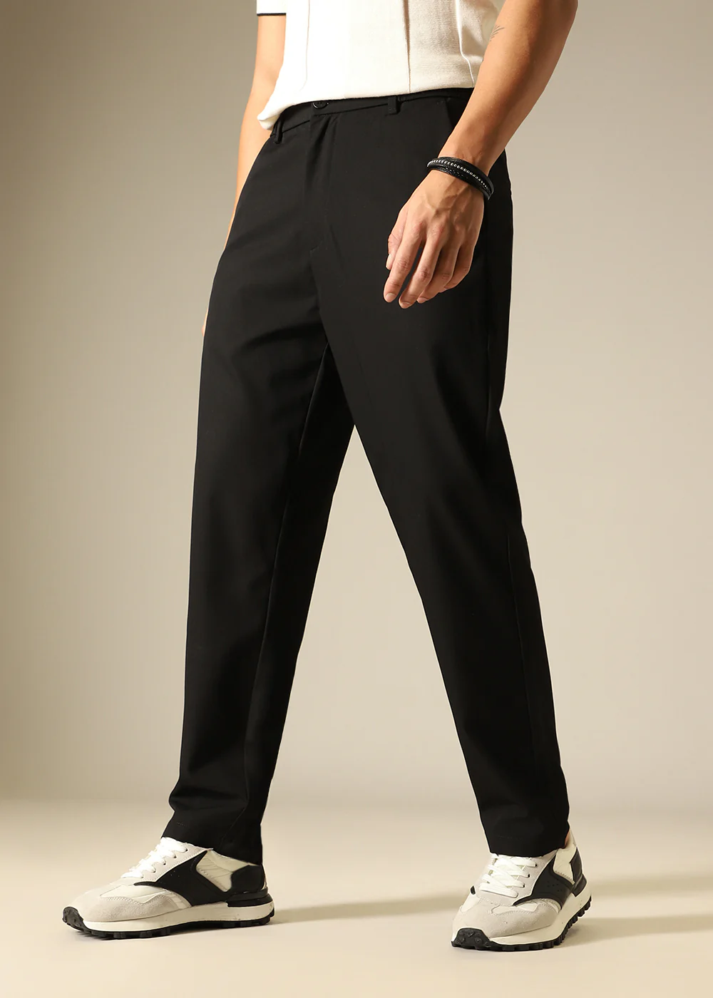 Noir Black Regular Fit Trouser - Image 5