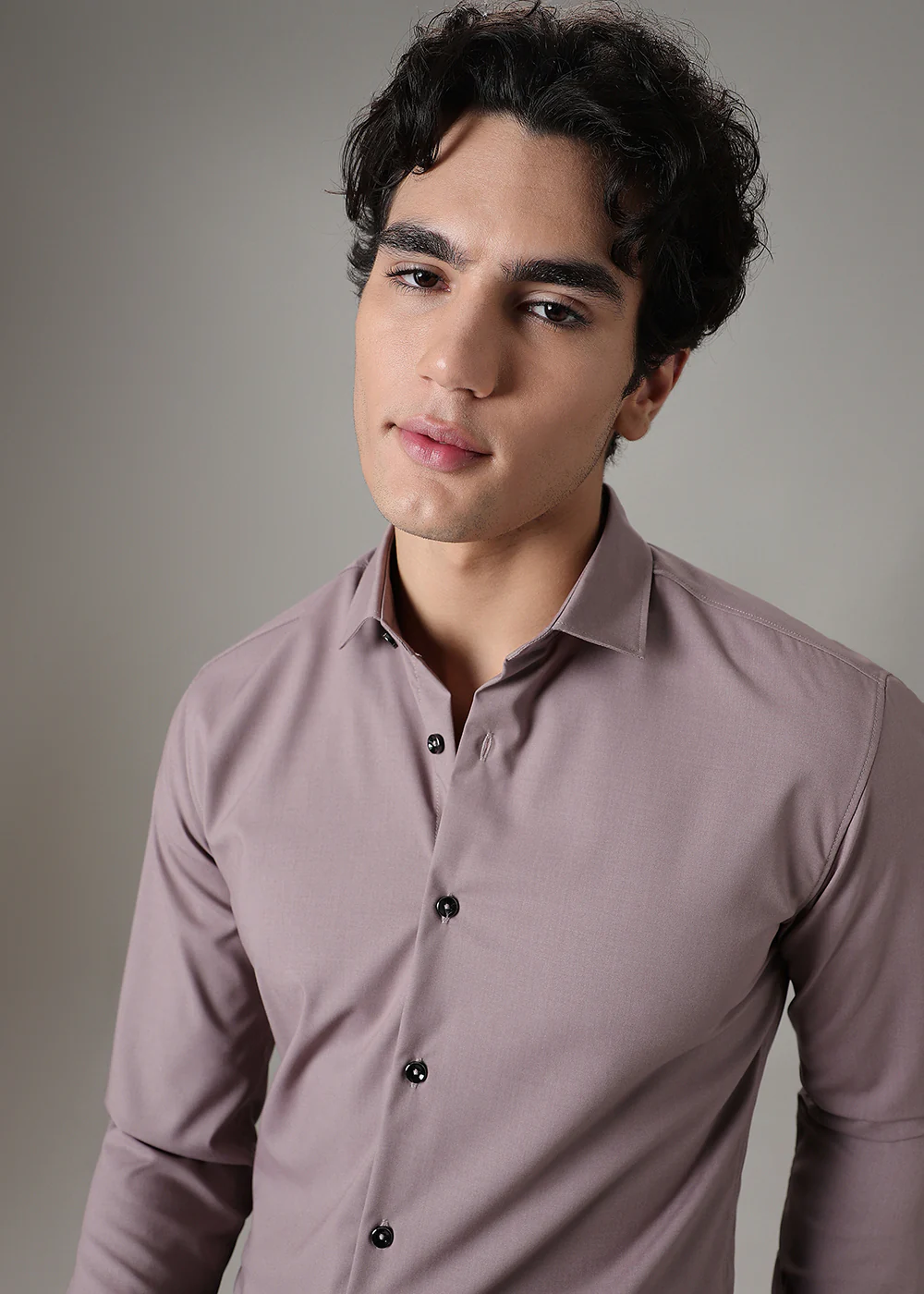 Nude Plain Wrinkle Free Shirt - Image 2
