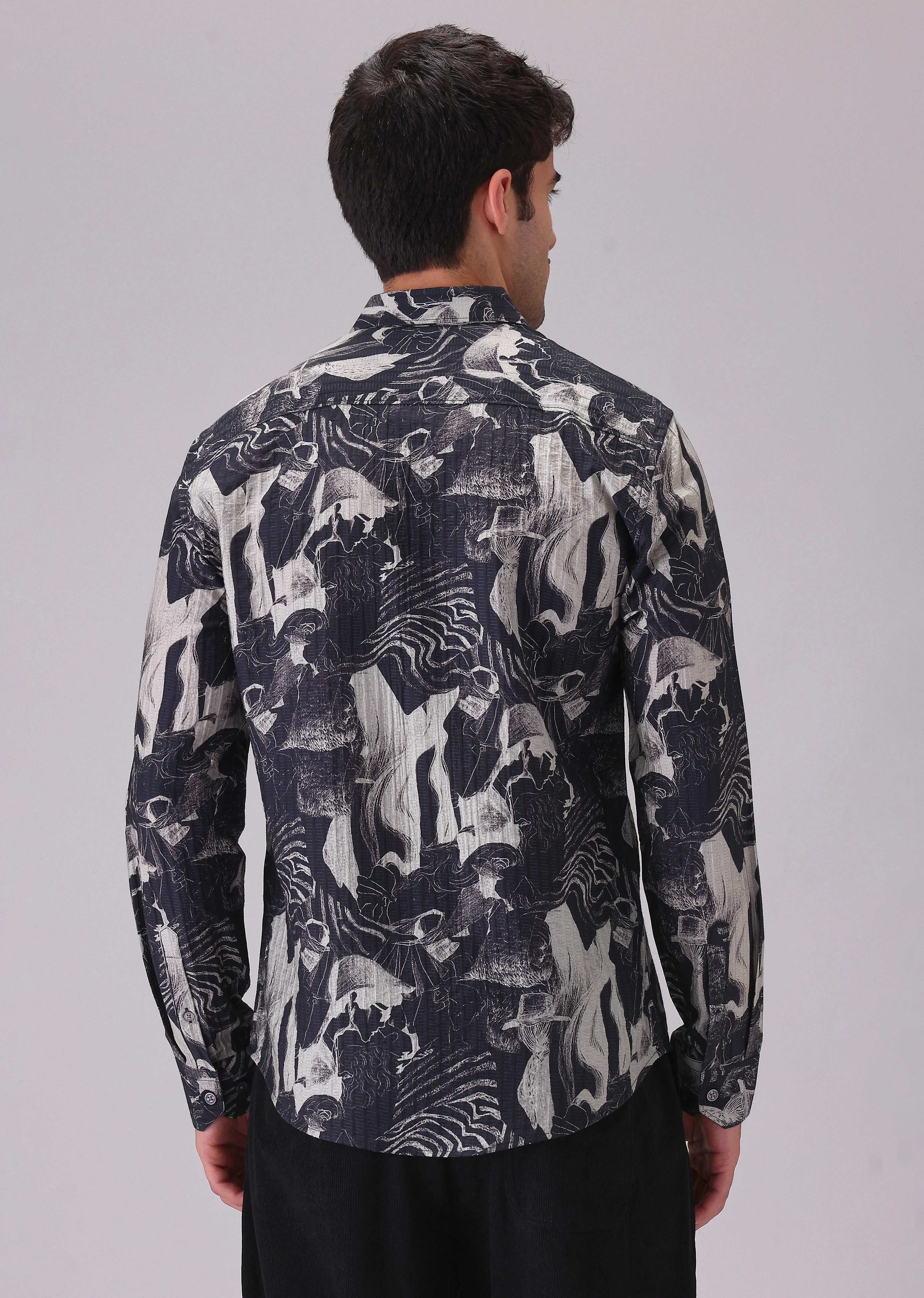 Ocean Drift Black Printed Shirt - Image 2