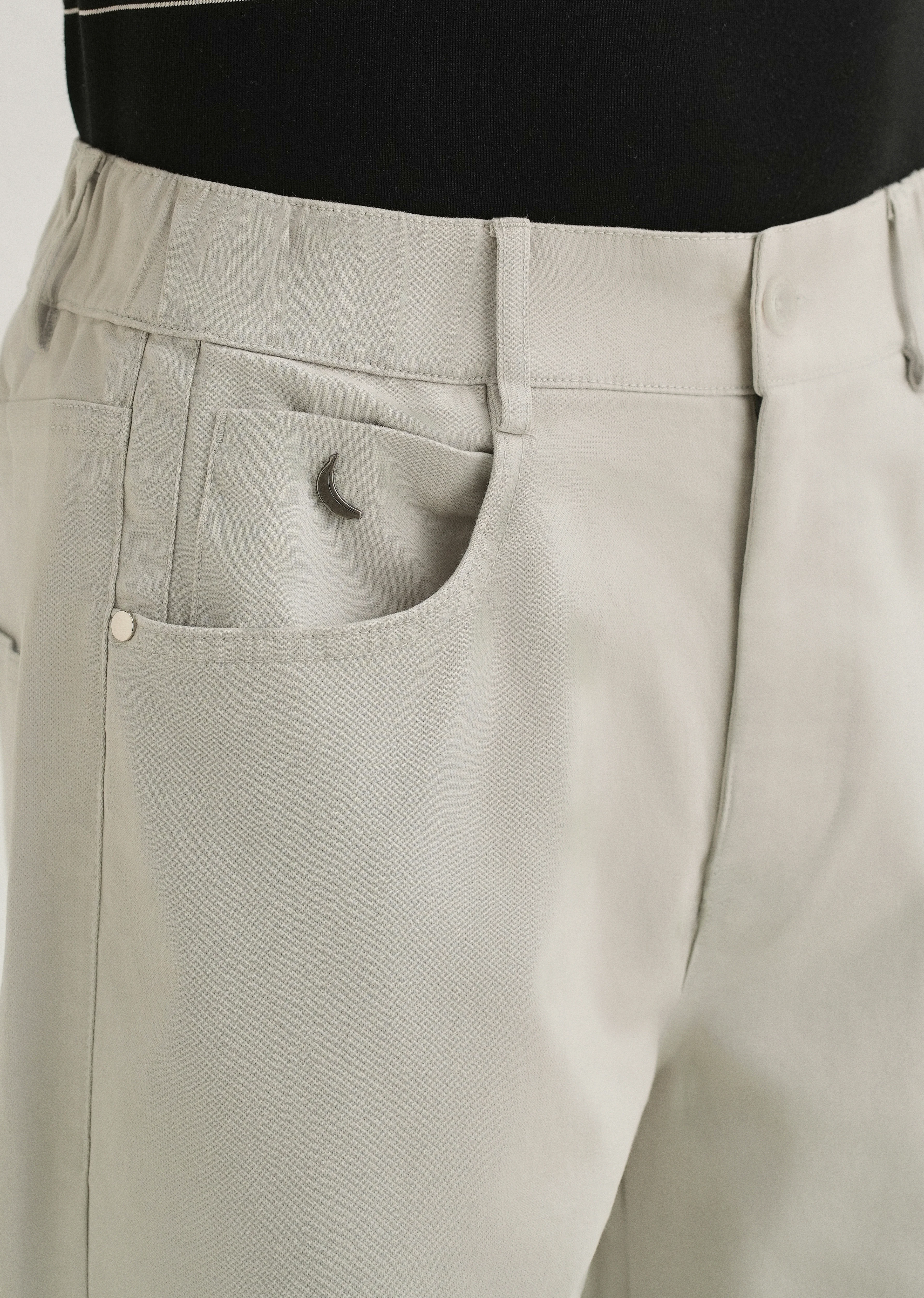 Off-White Semi-Elasticated Cotton Trouser - Image 5