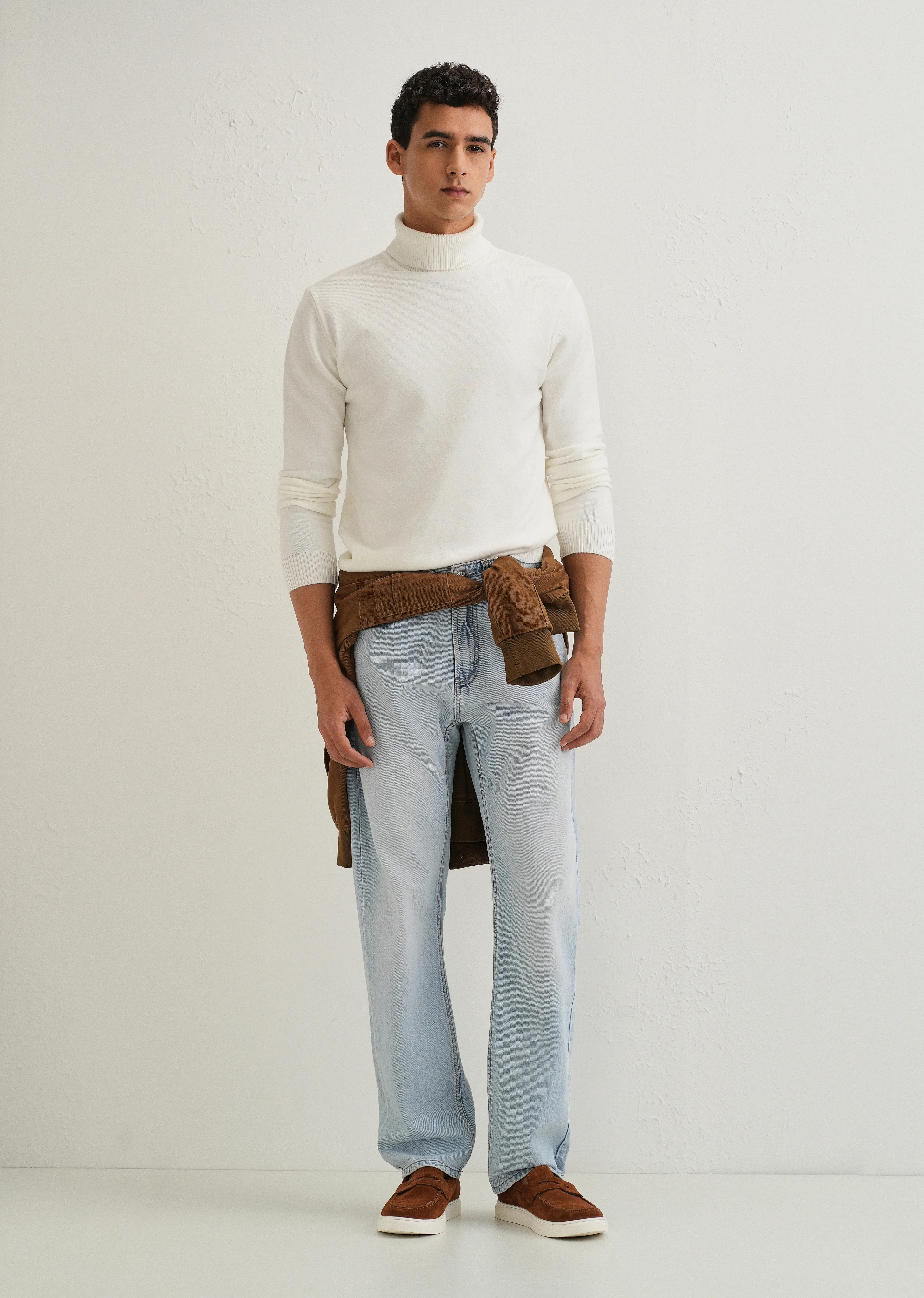 Off White Turtle-Neck Sweater - Image 6