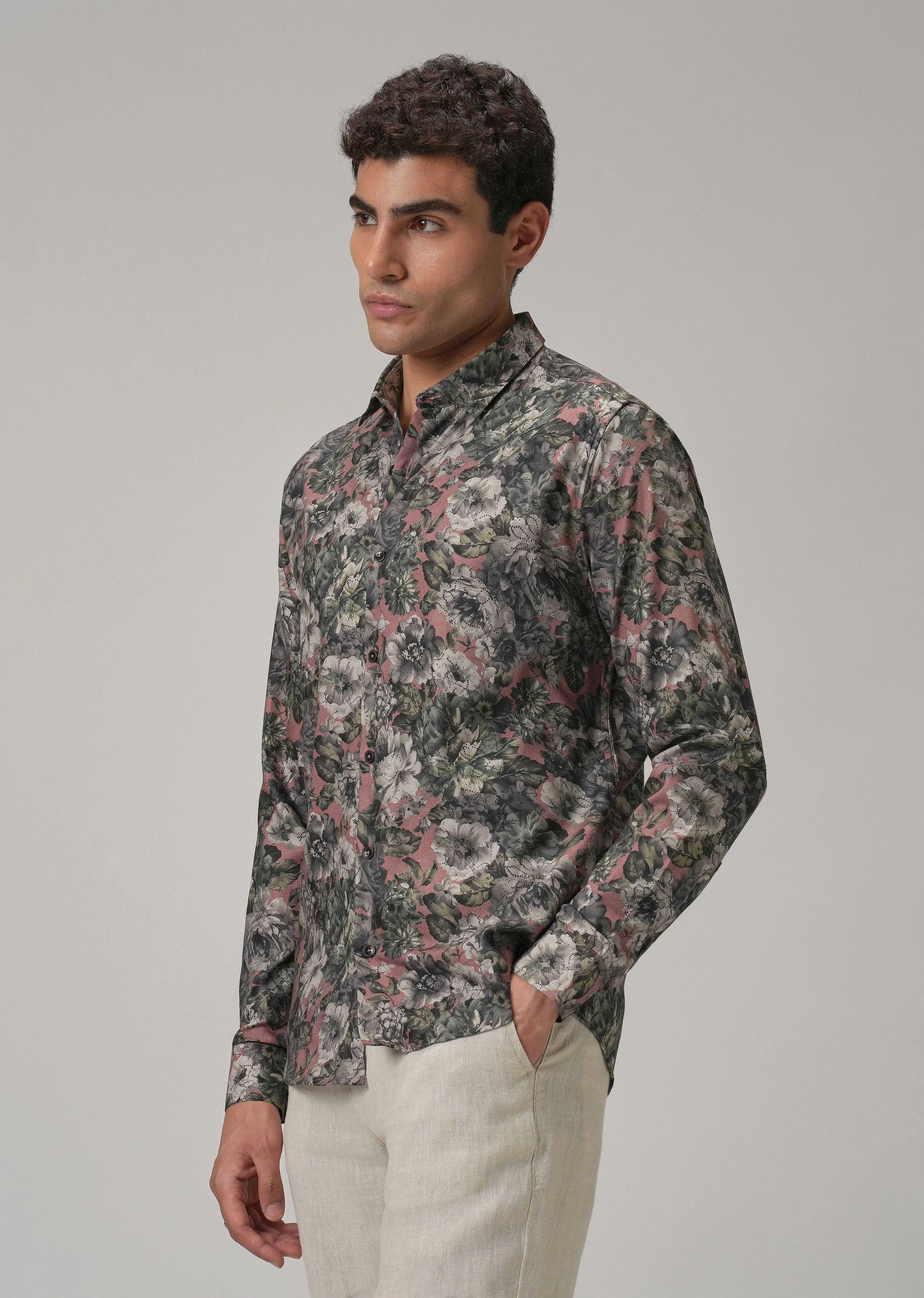 Oleander Floral Printed Shirt - Image 4