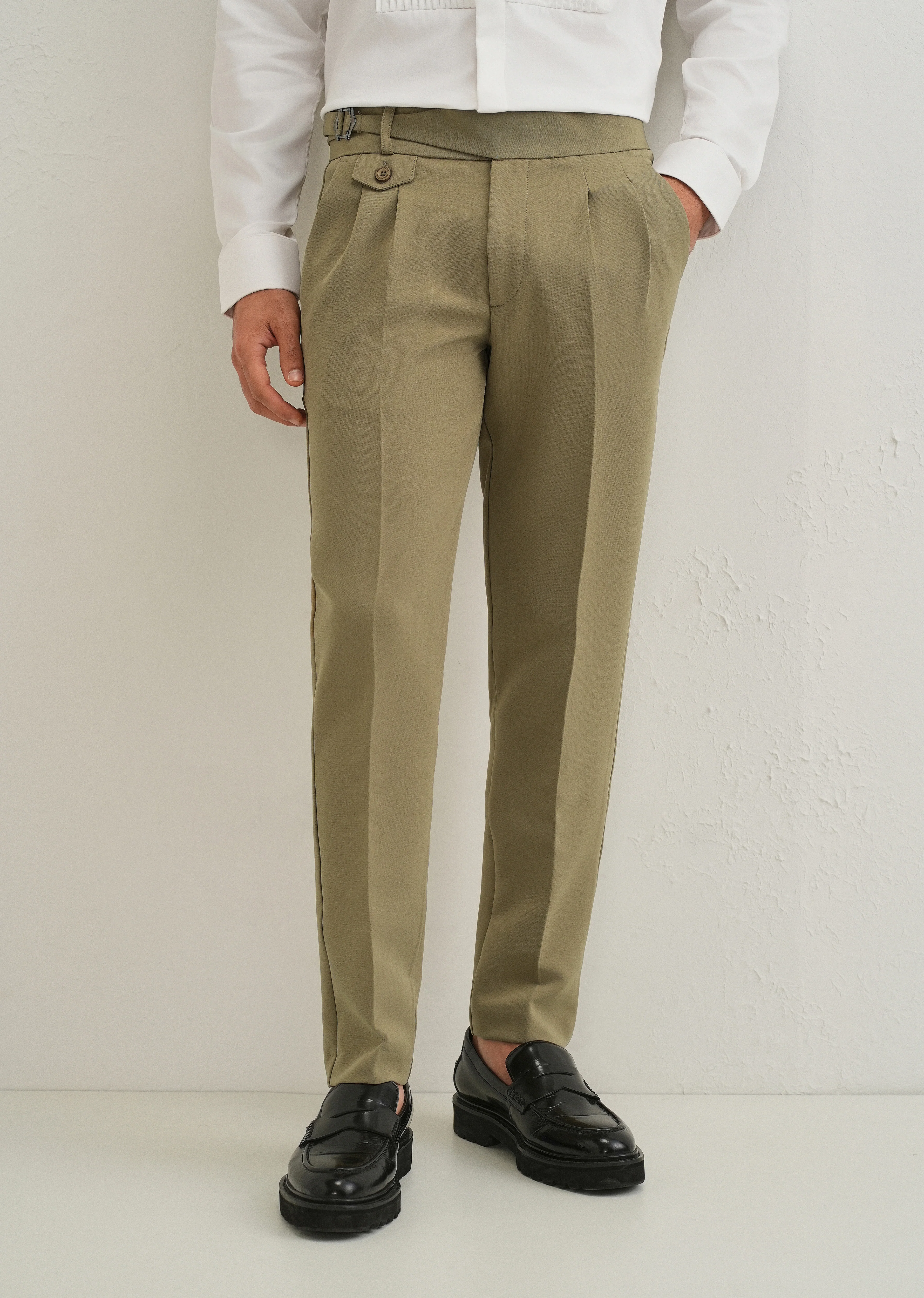 Olive Green Gurkha Pant - Image 7