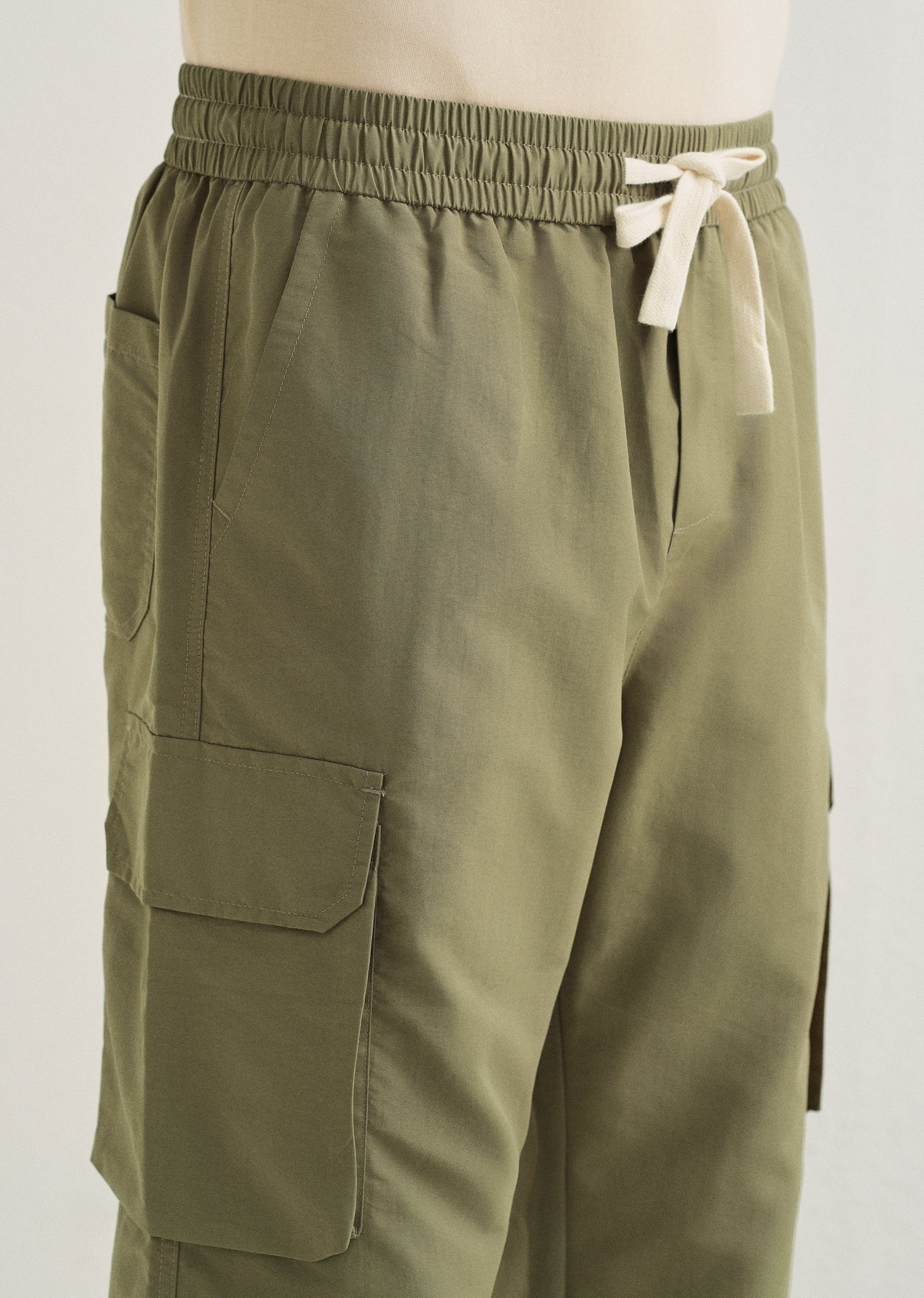 Olive Relaxed Fit Cargo Pant - Image 5