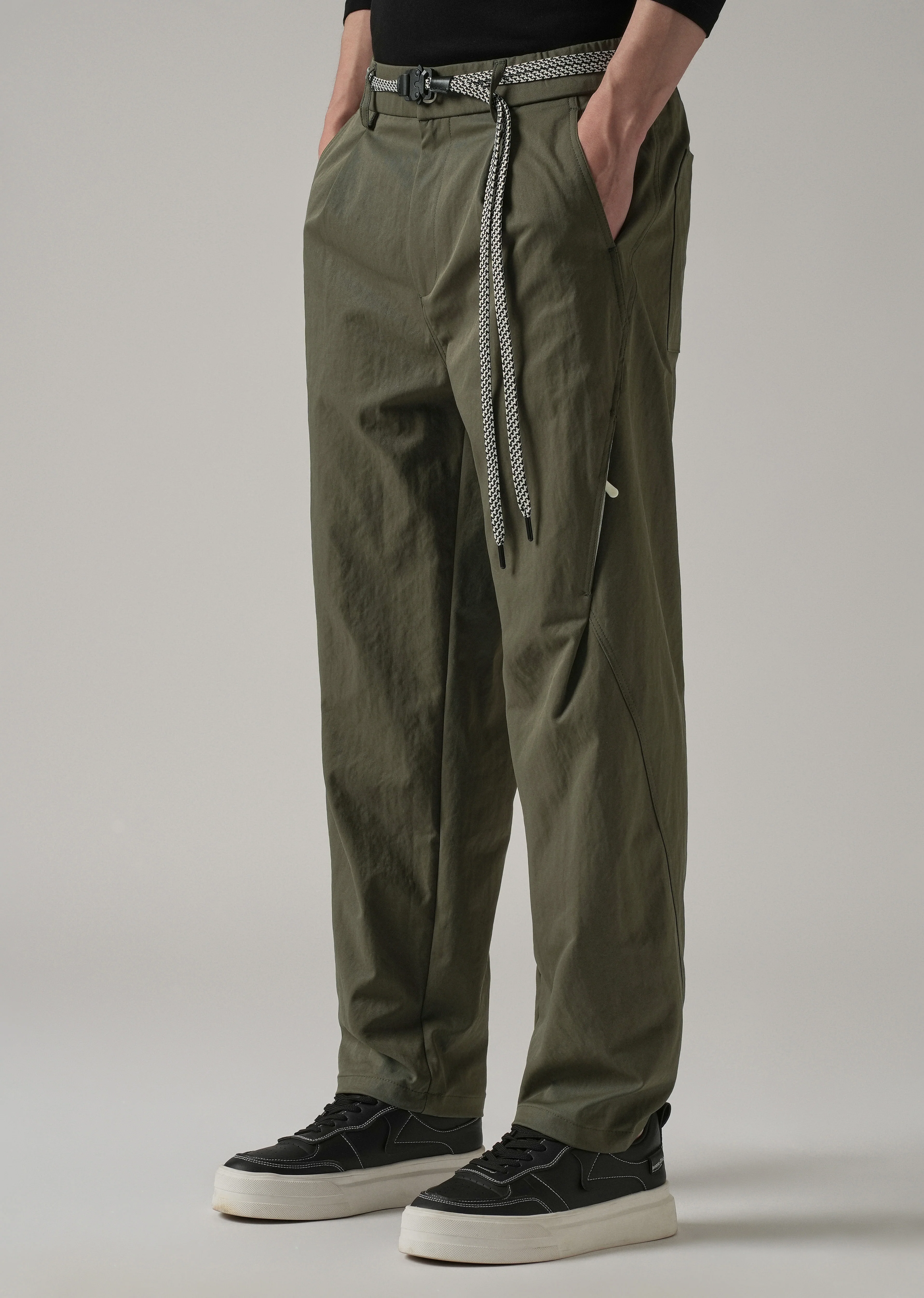 Olive Stone Wash Pant - Image 7