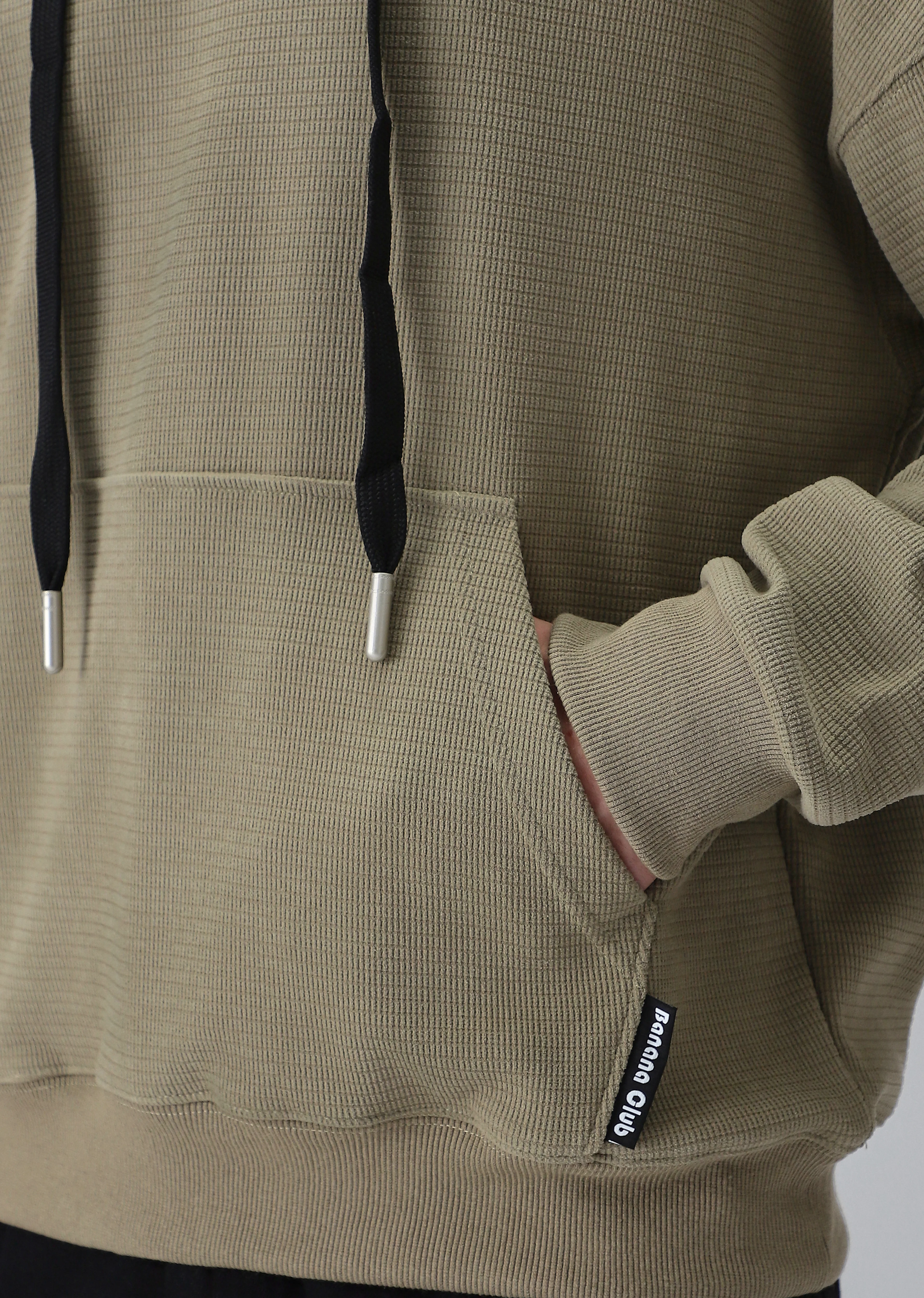 Olive Textured Hoodie - Image 5