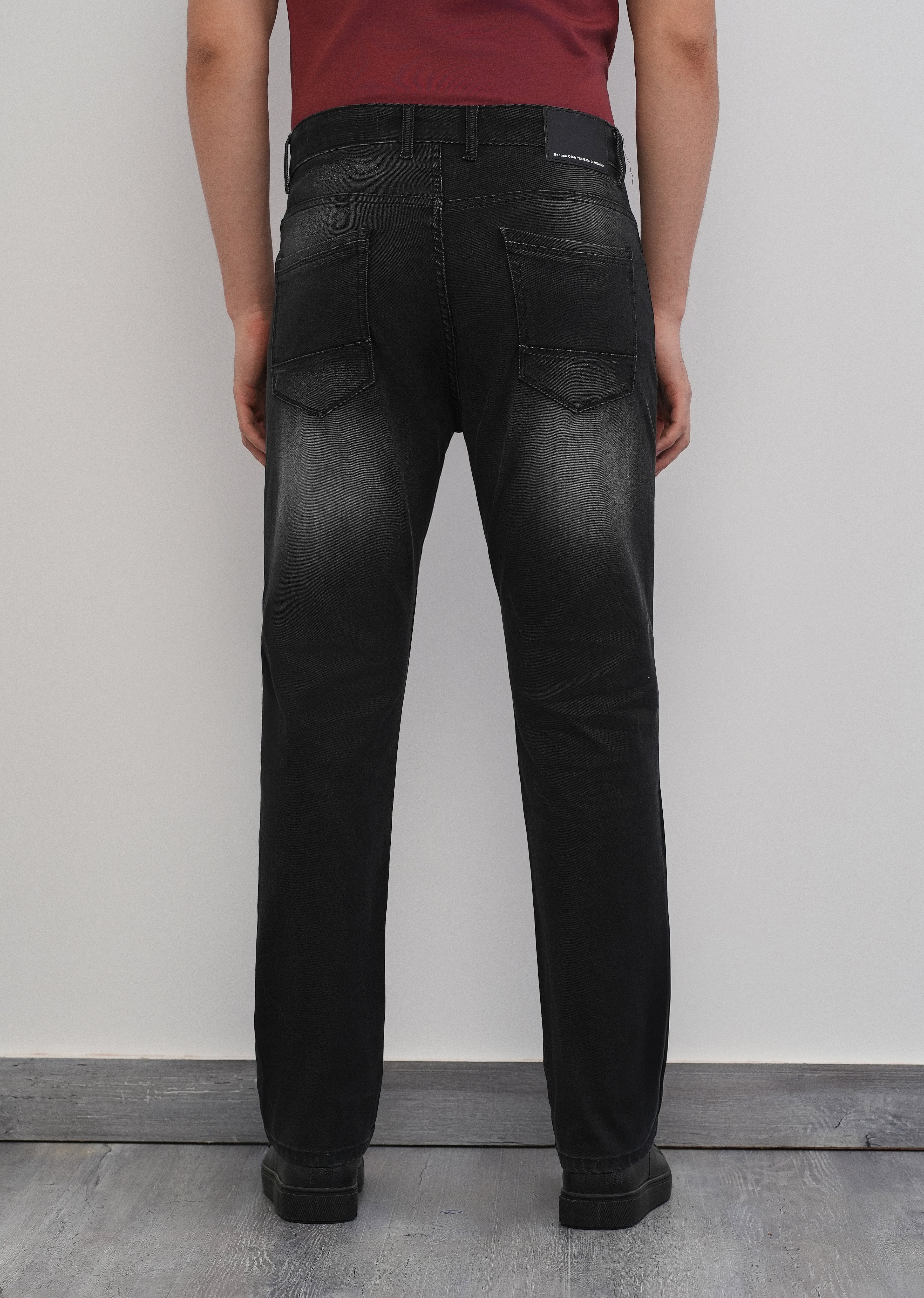 Onyx Black Regular Straight Jeans - Image 2