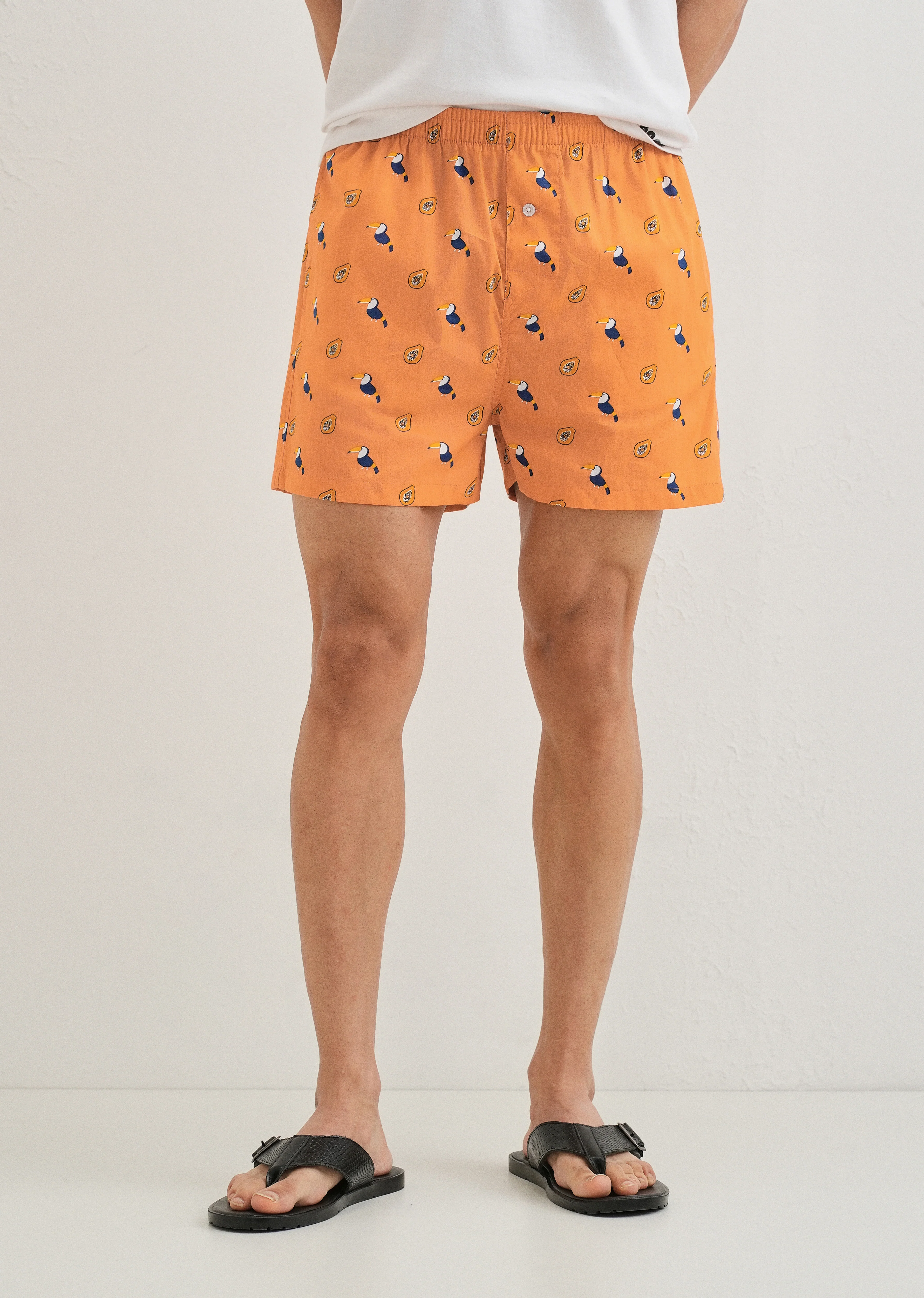 Orange Hornbill Printed Boxer - Image 7