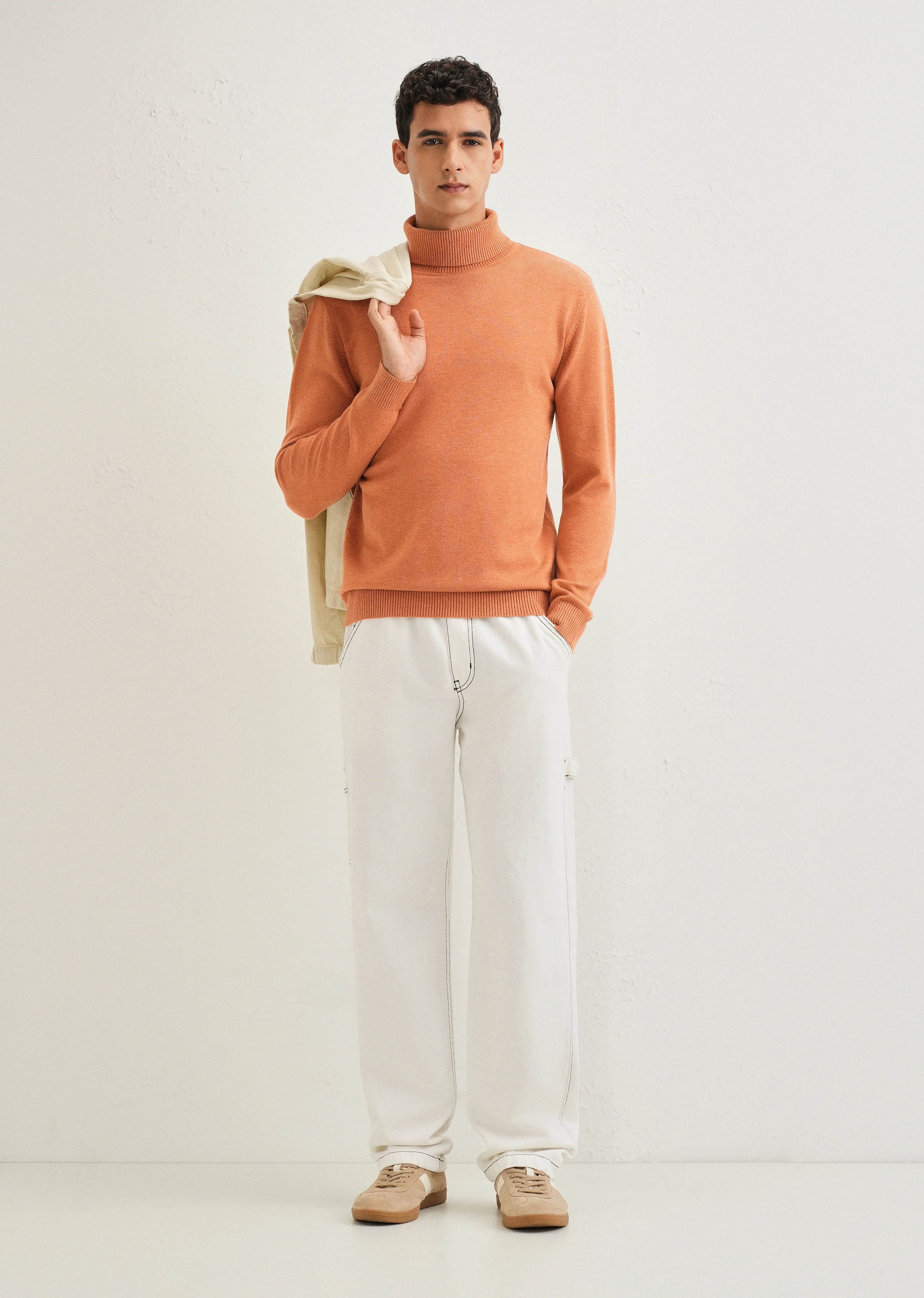 Orange Turtle-Neck Sweater - Image 6