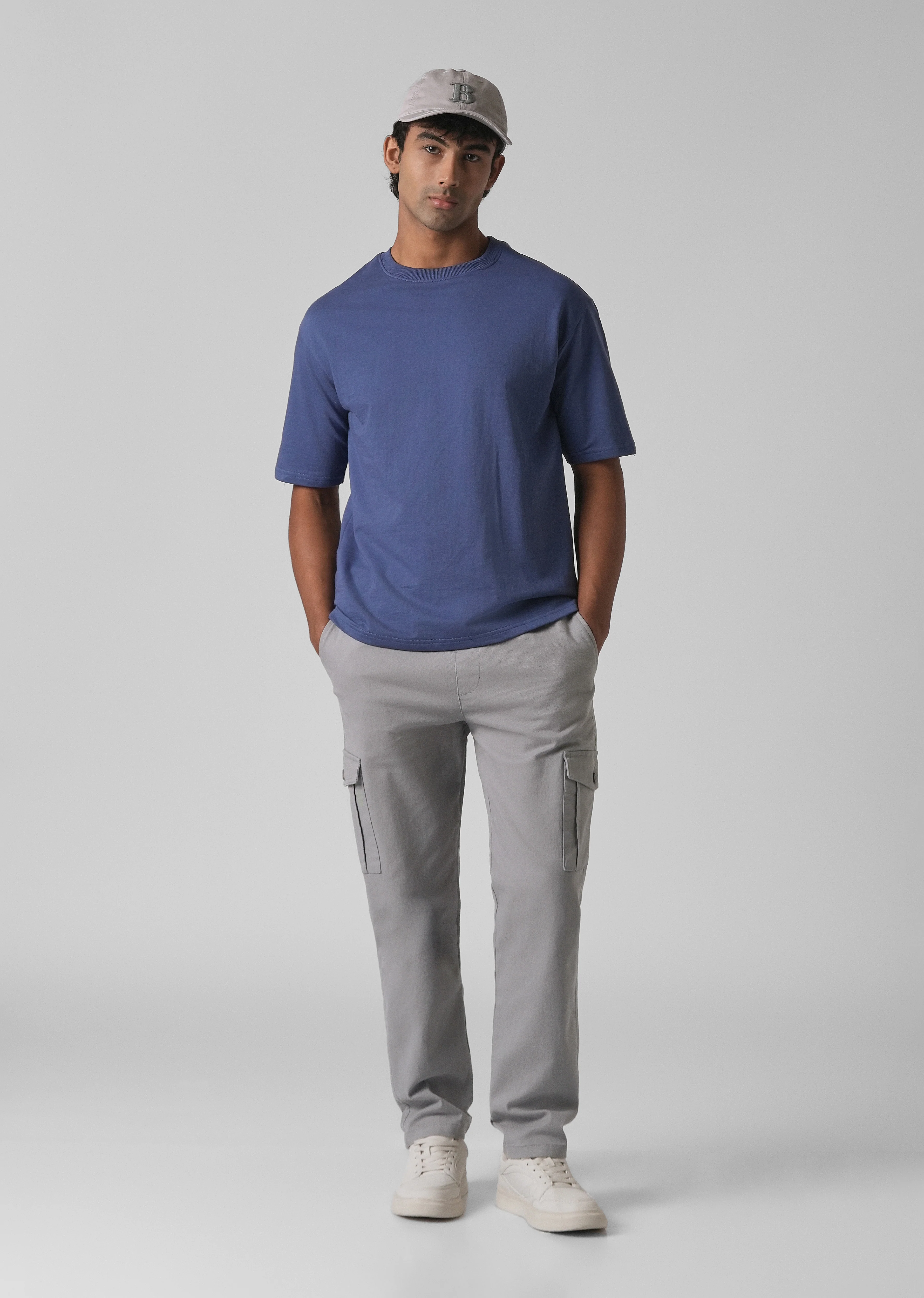 Oslo Grey Regular Fit Cargo Pant - Image 6