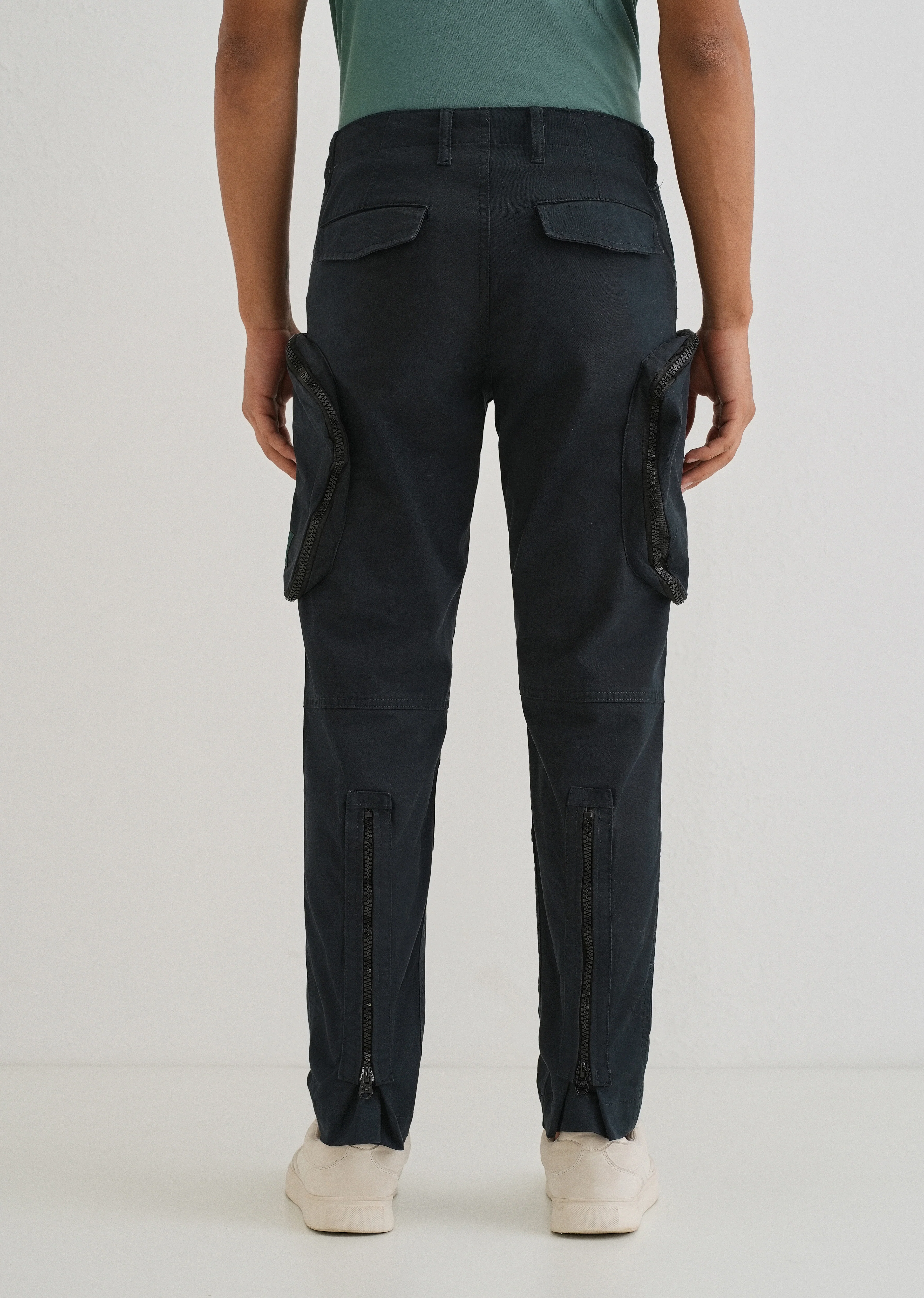 Pacific Blue Zipper Cargo Pant - Image 2