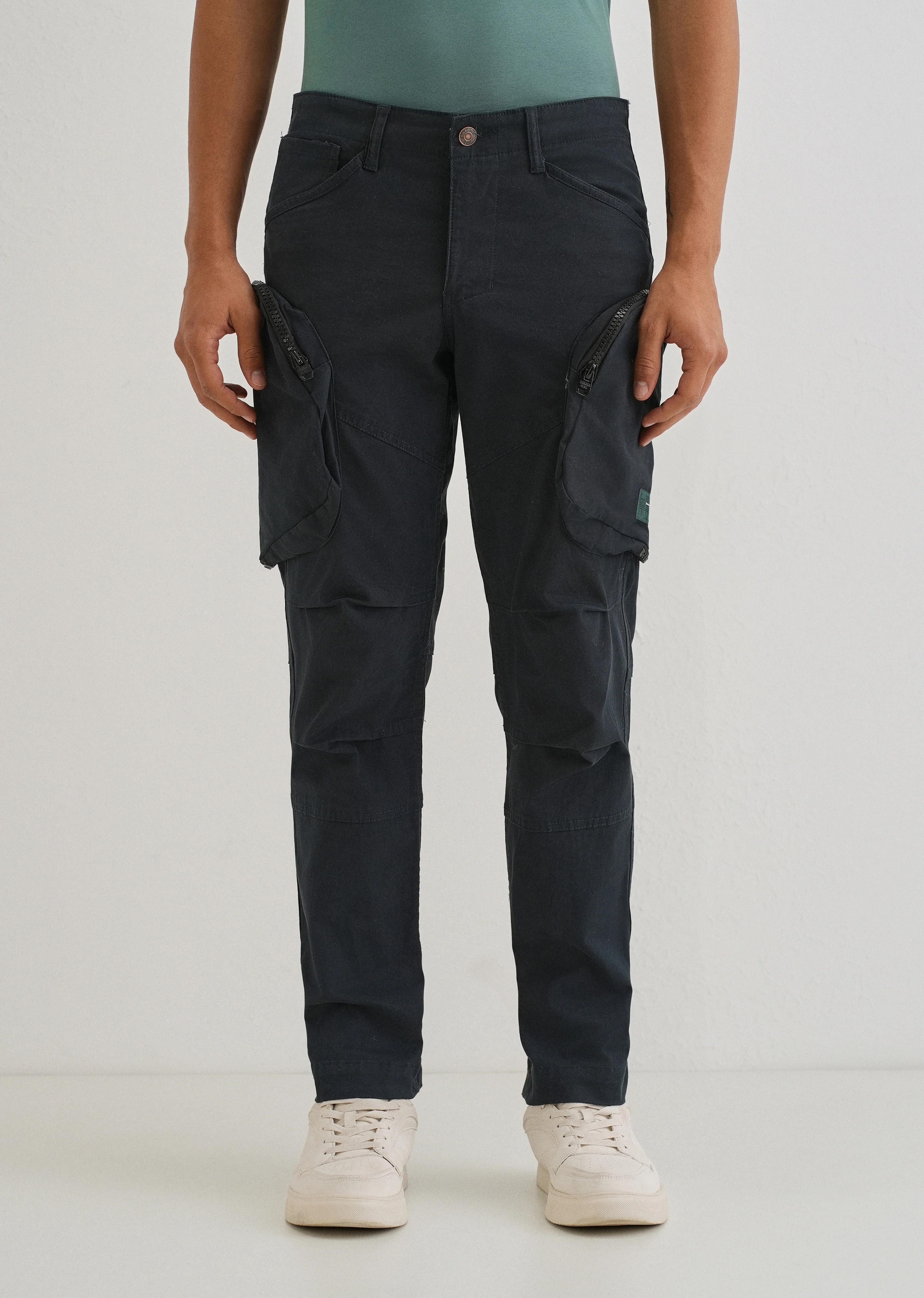 Pacific Blue Zipper Cargo Pant - Image 3