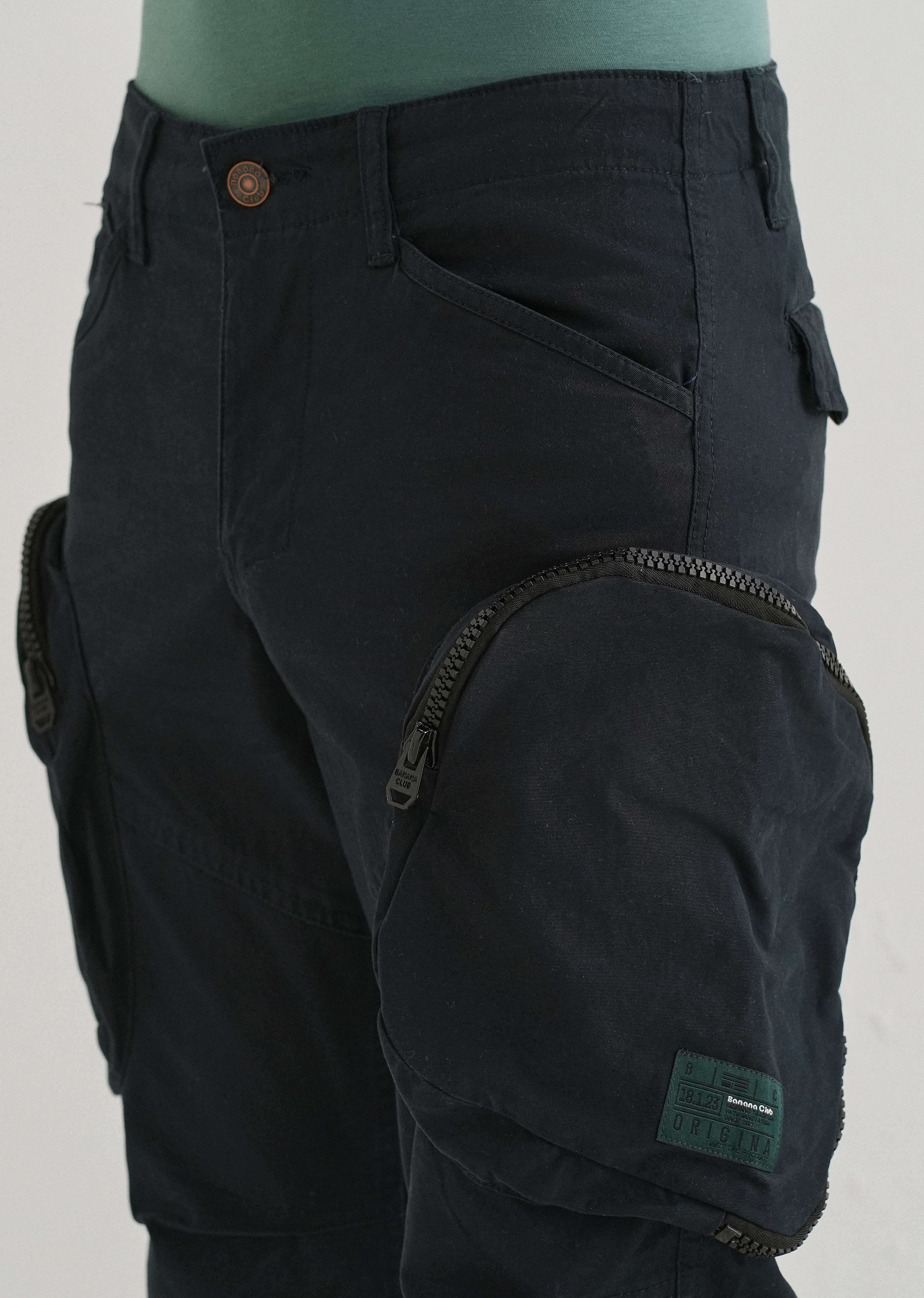 Pacific Blue Zipper Cargo Pant - Image 5