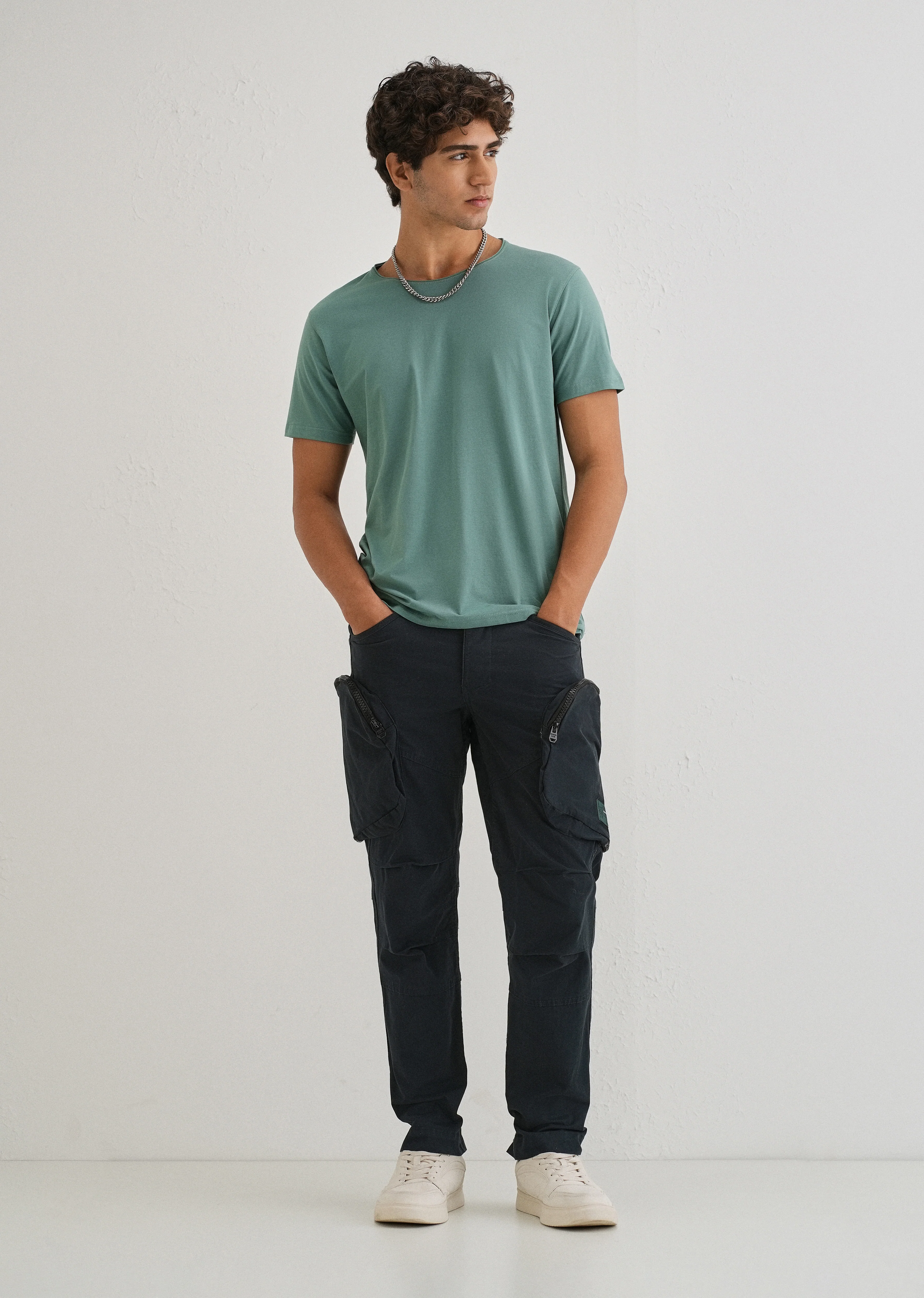 Pacific Blue Zipper Cargo Pant - Image 7