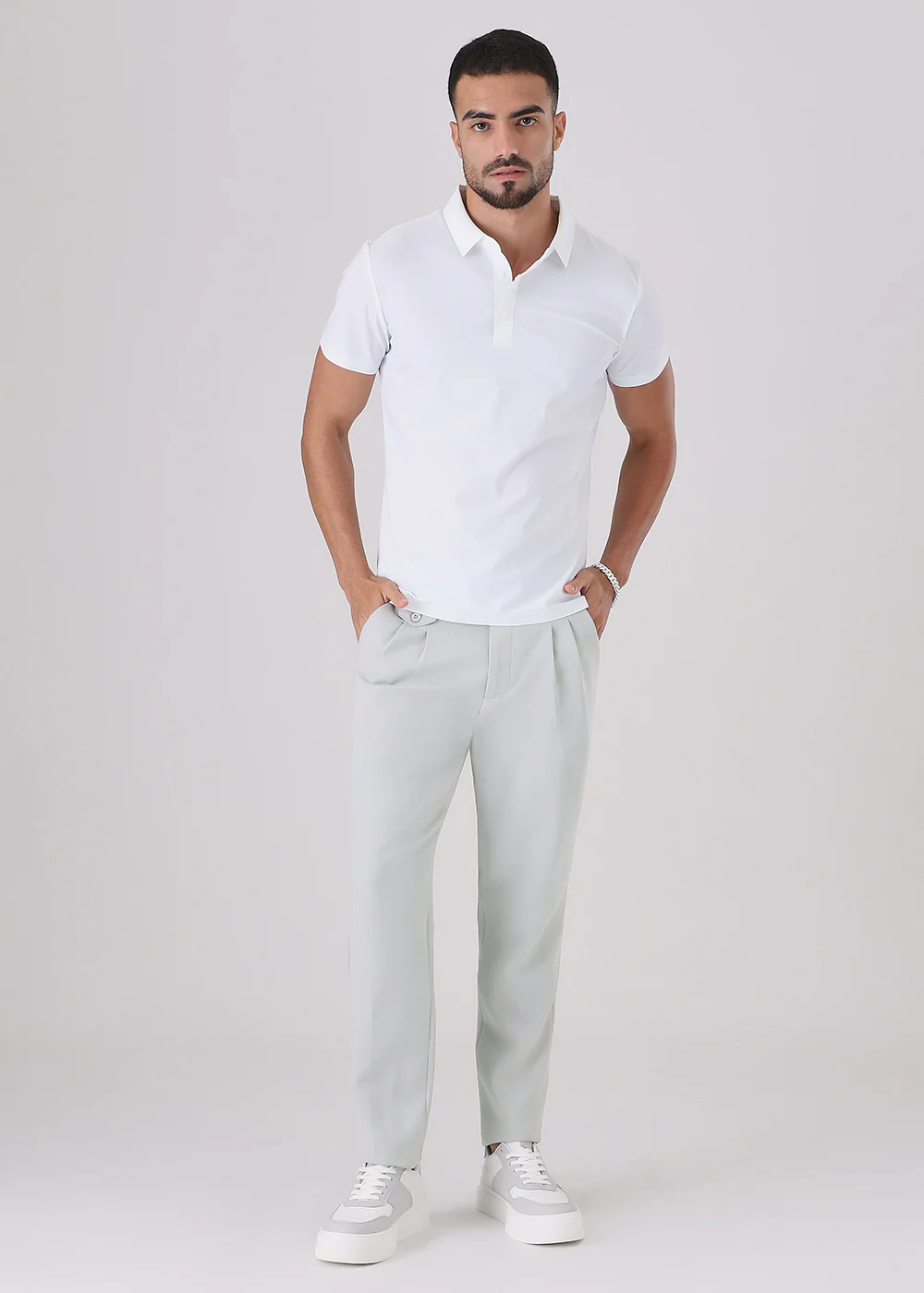 Pale Grey Gurkha Pant - Image 6
