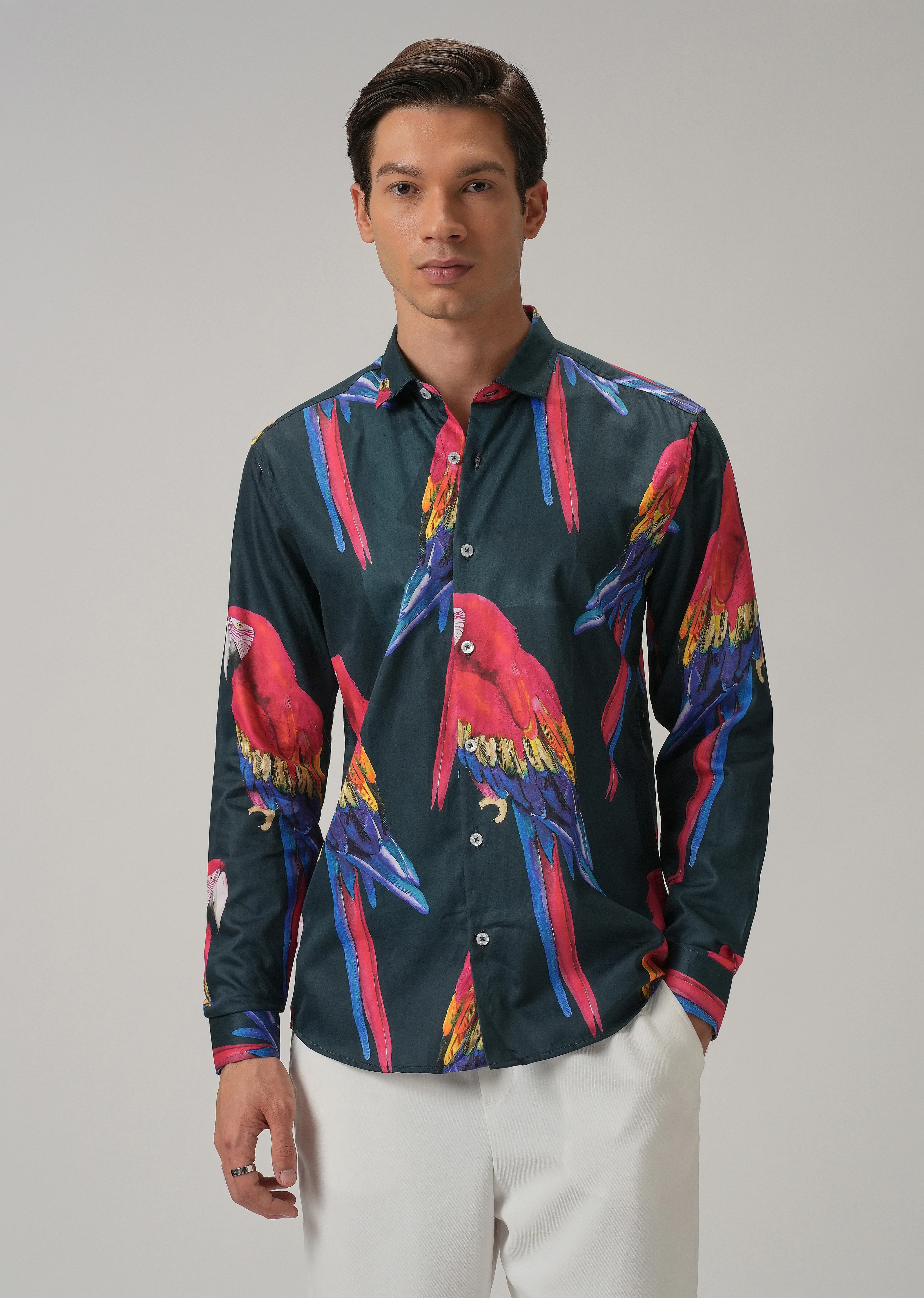 Parrot Motif Shirt - Image 4