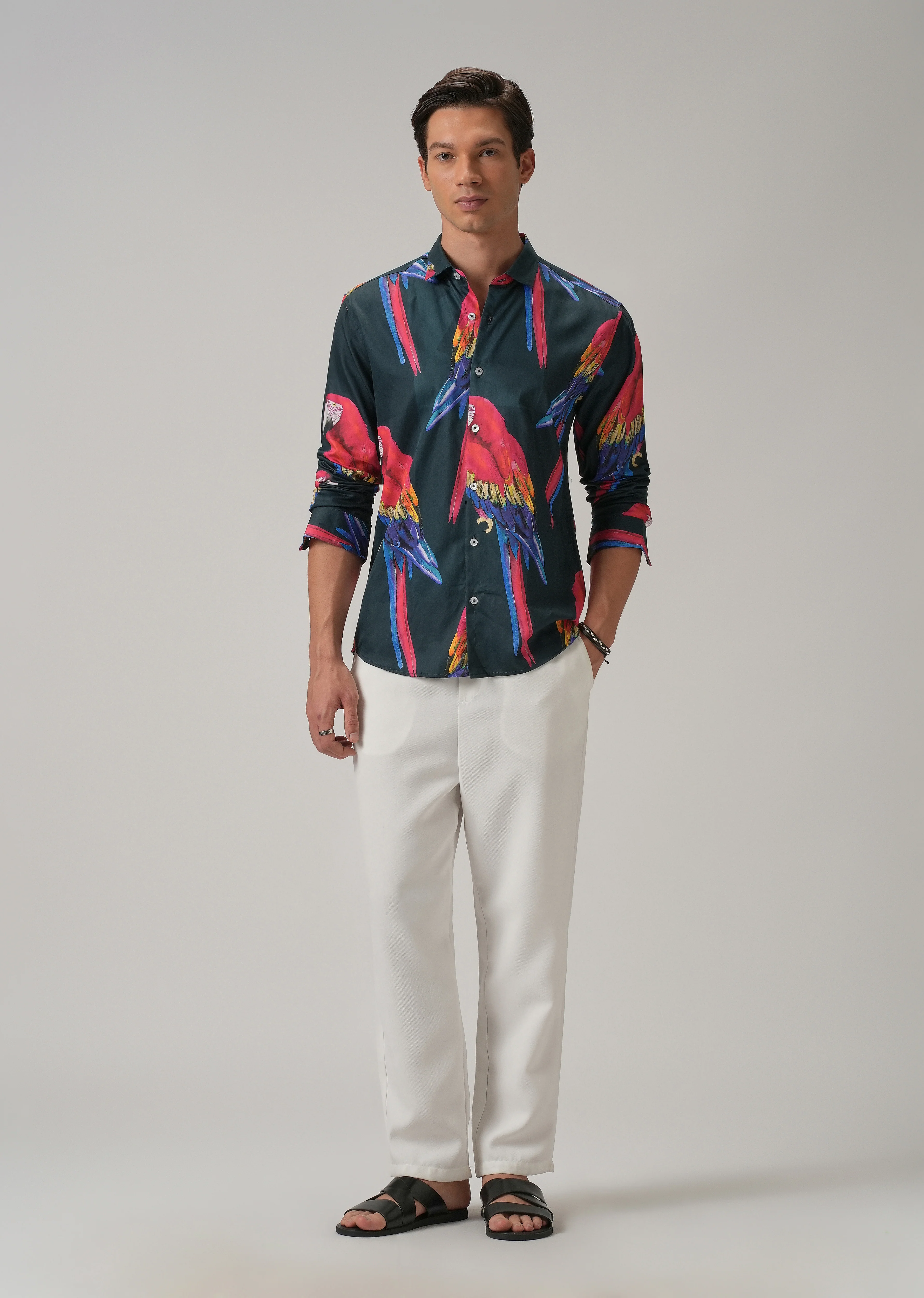 Parrot Motif Shirt - Image 6
