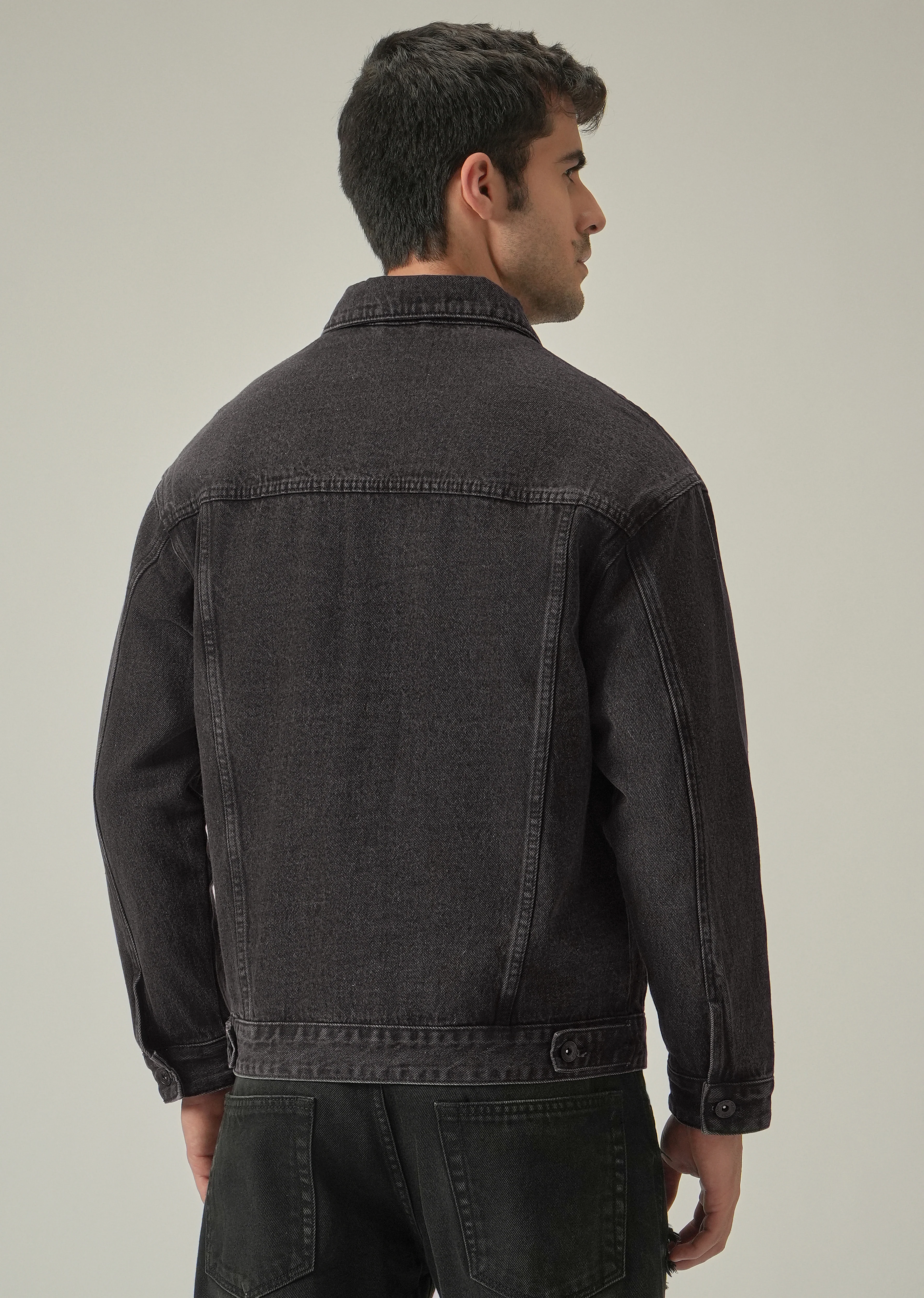 Patch Detail Denim Jacket - Image 2
