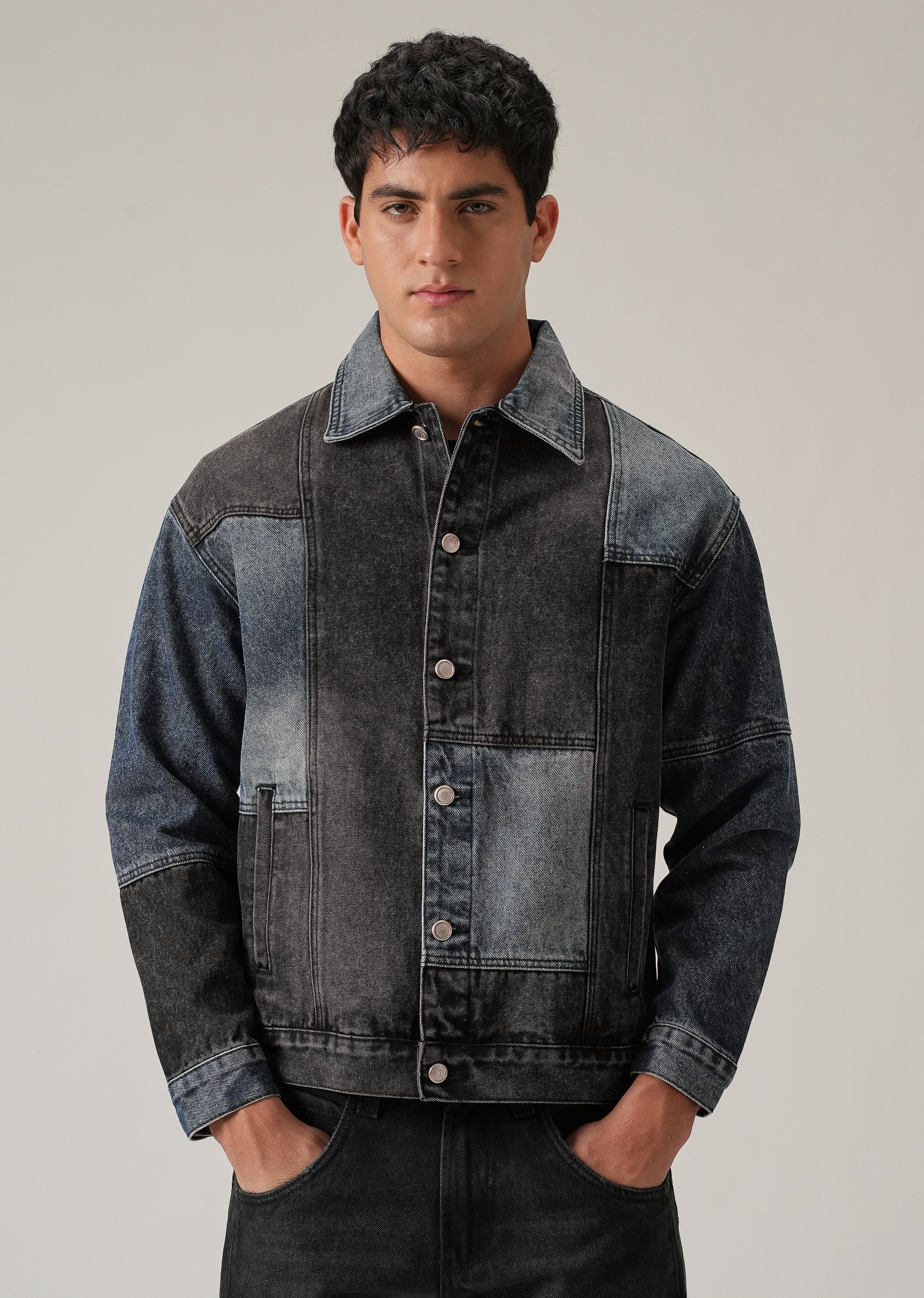 Patchwork Denim Jacket - Image 4