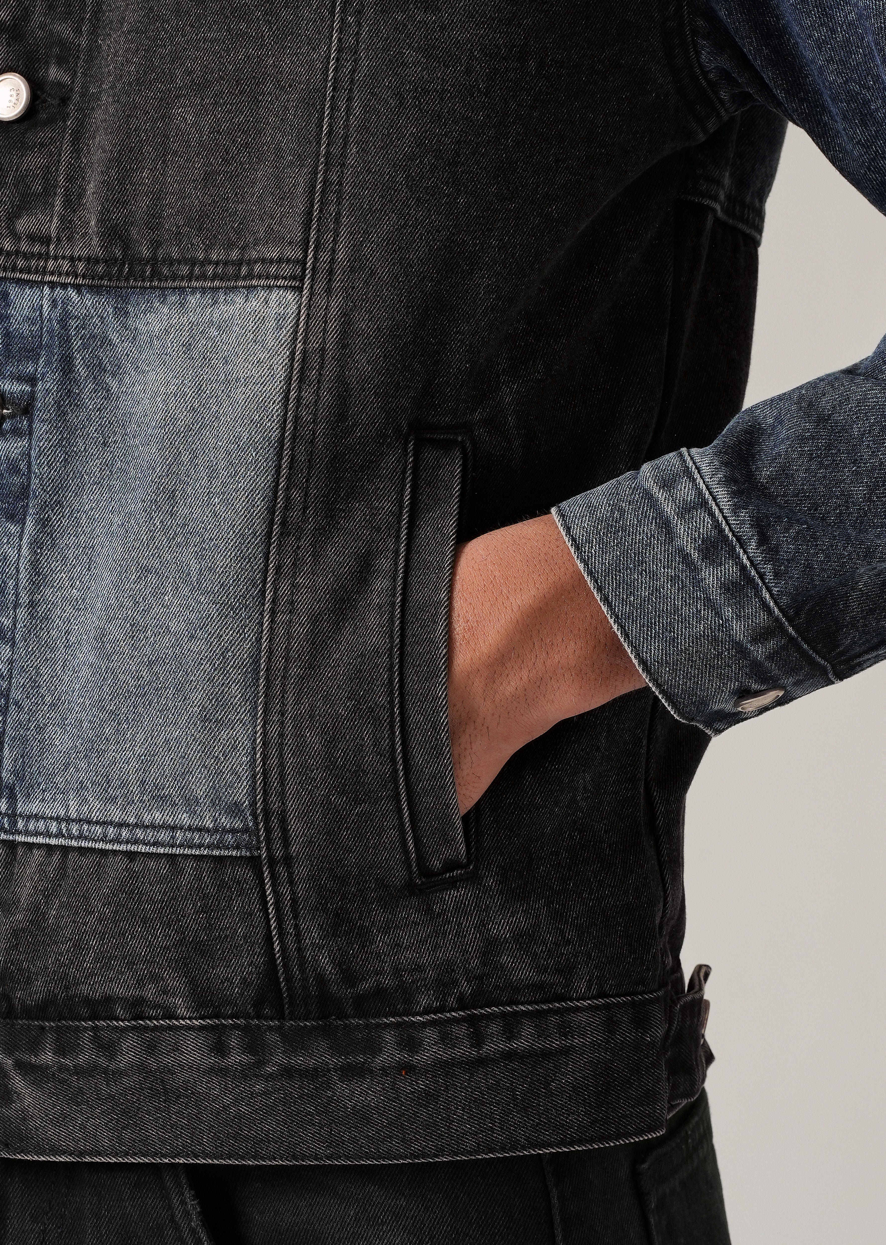 Patchwork Denim Jacket - Image 6