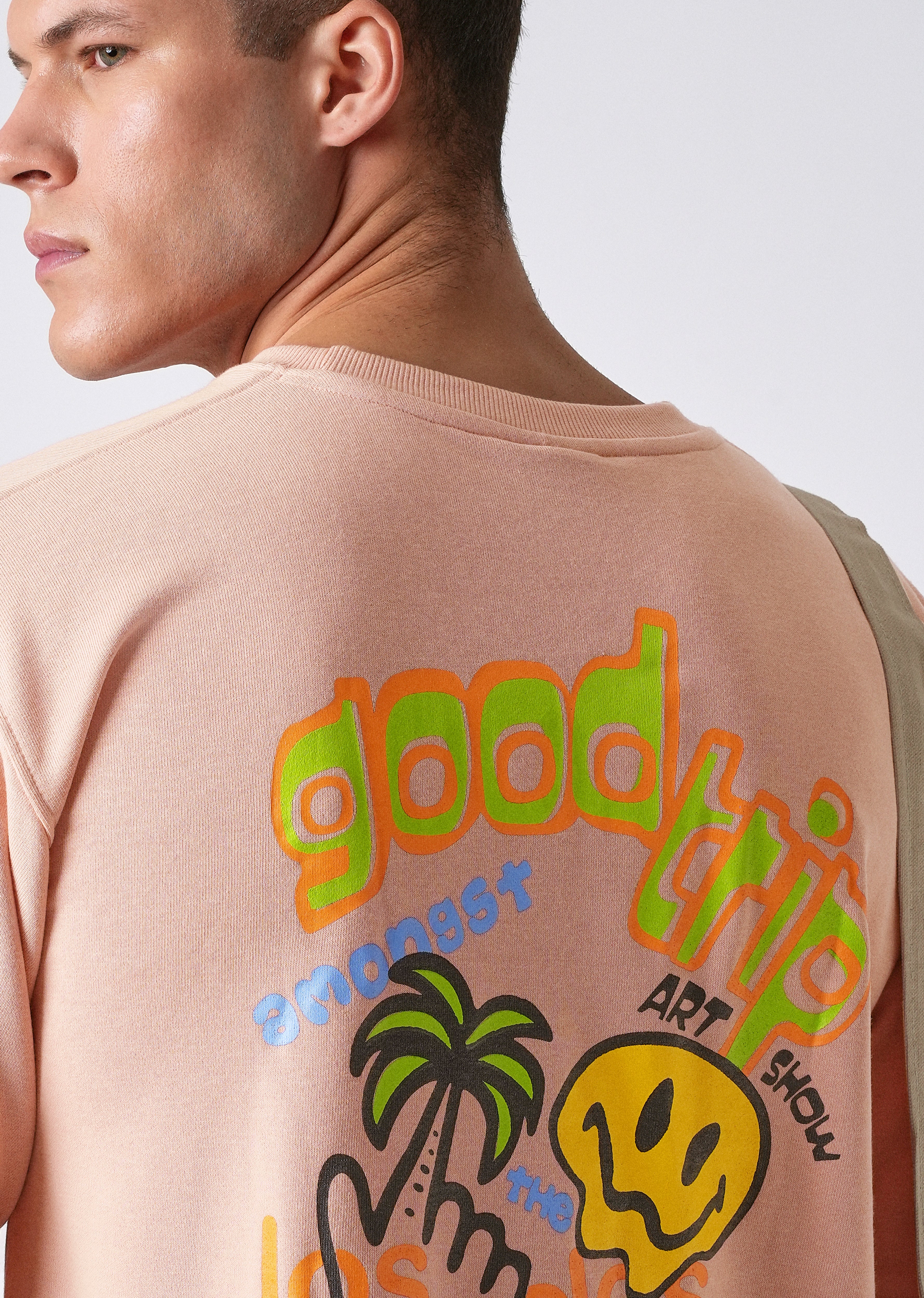 Peach Oversized T-shirt - Image 2