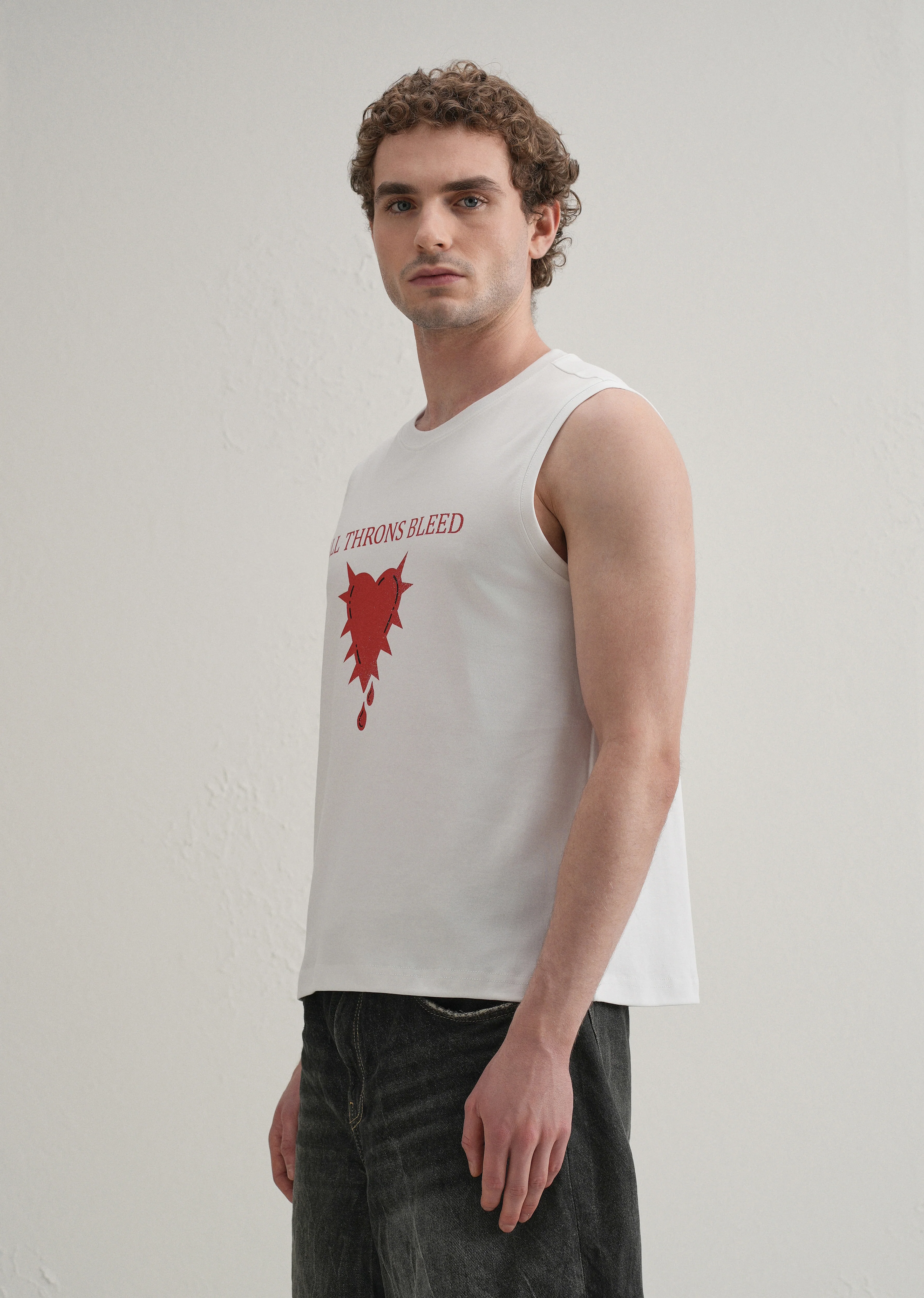 Pearl White Printed Tank - Image 4