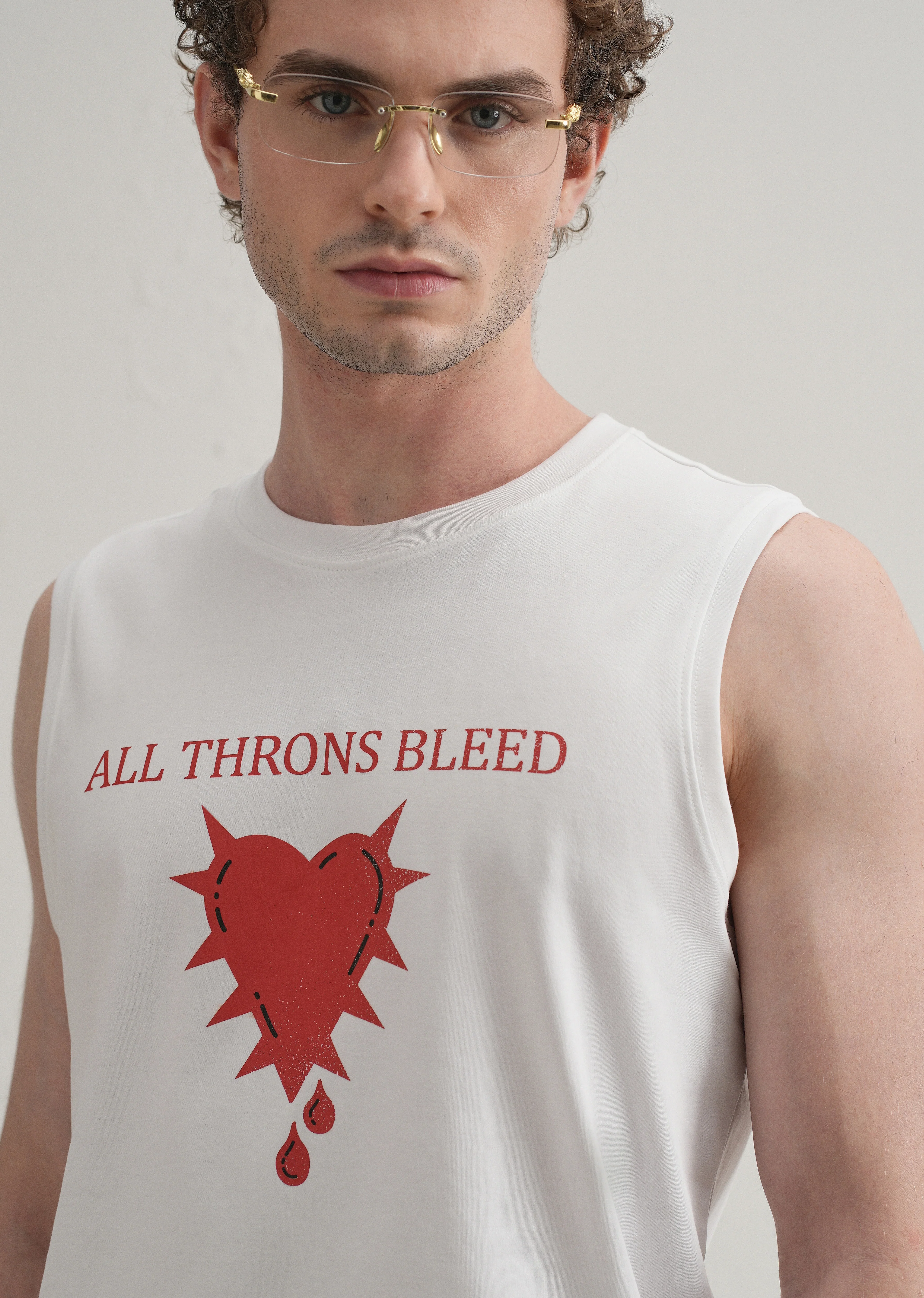 Pearl White Printed Tank - Image 5