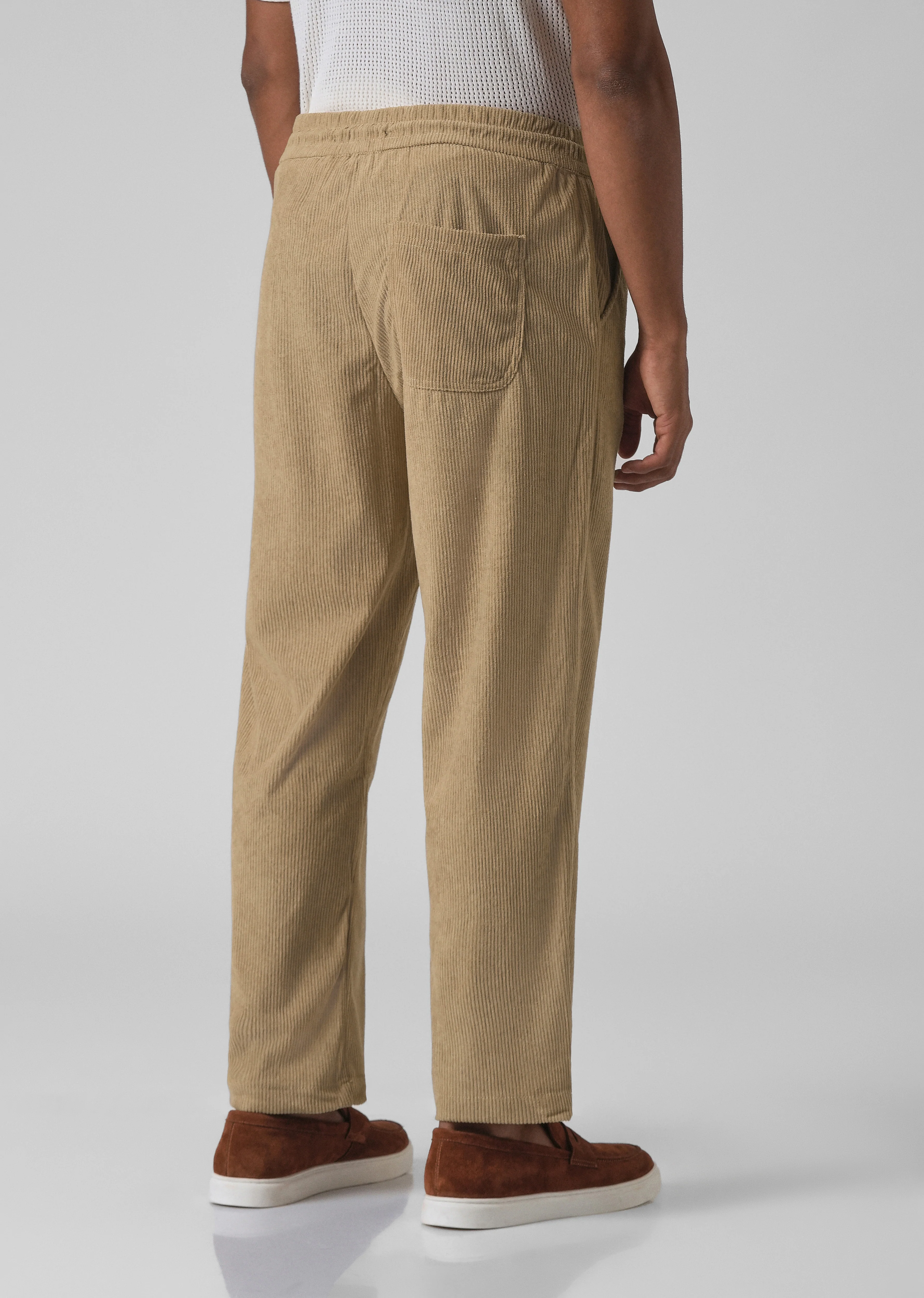 Pecan Beige Corduroy Pants - Image 2