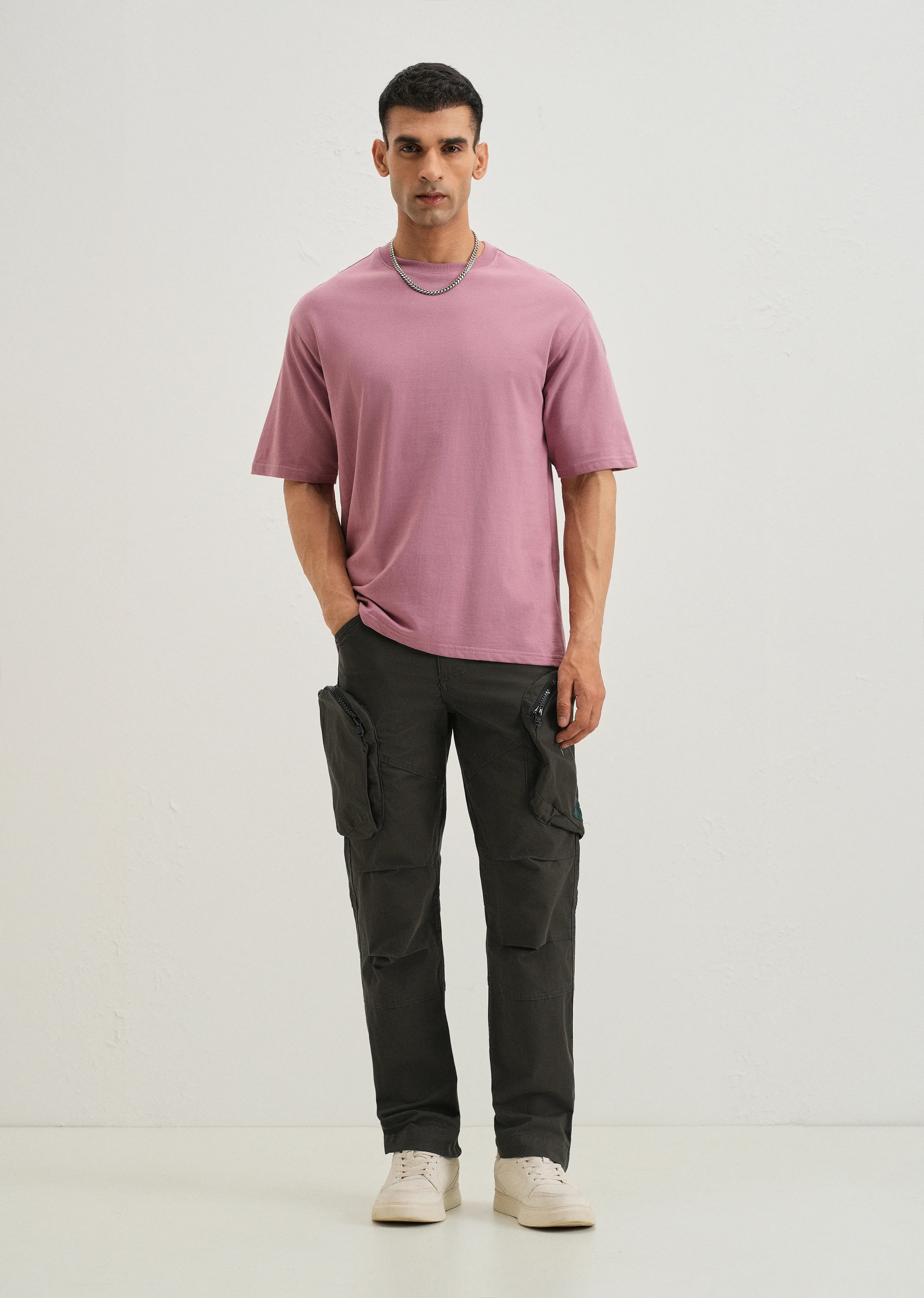 Pine Green Zipper Cargo Pant - Image 7