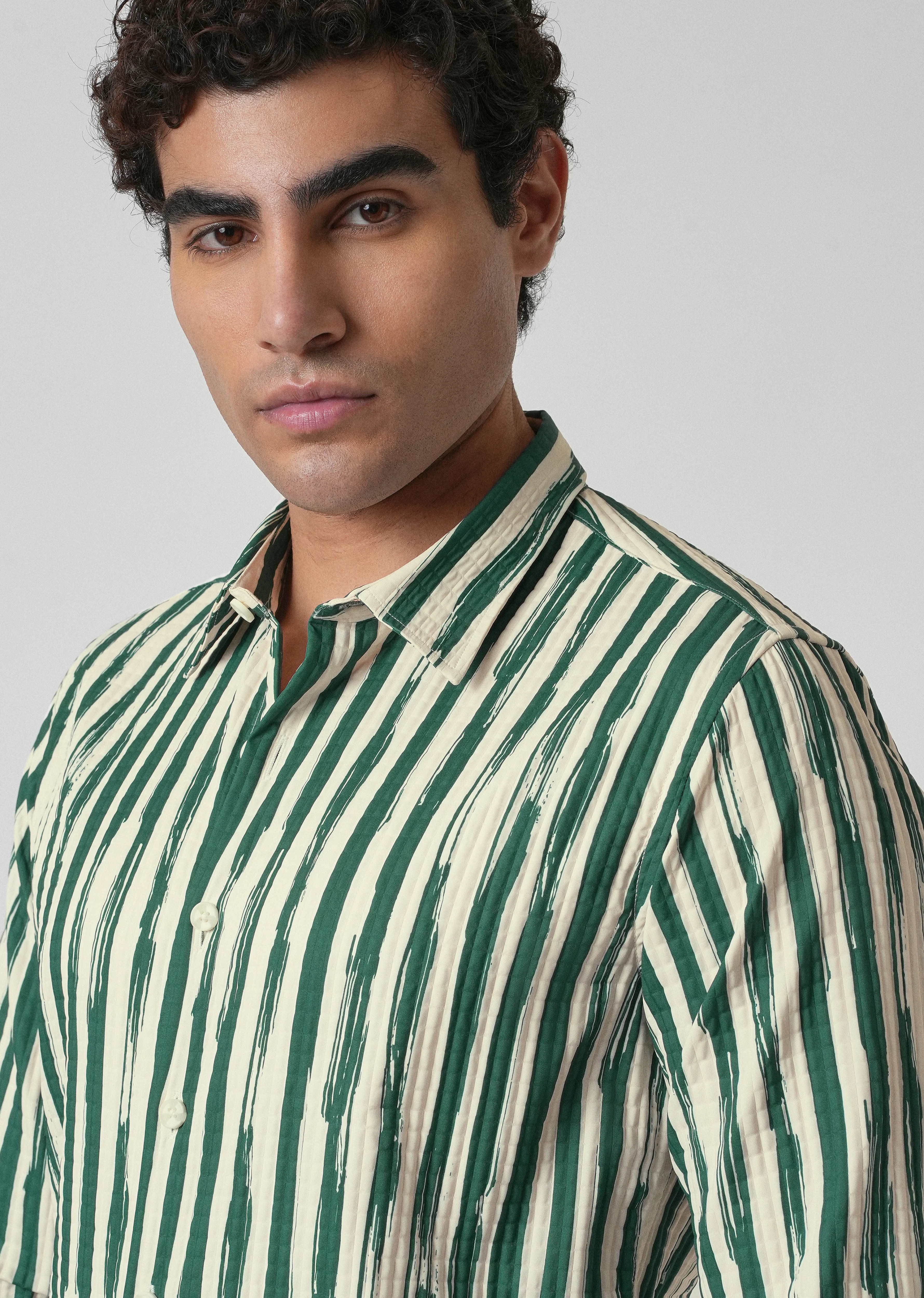 Pine Stroke Puff  Shirt - Image 5