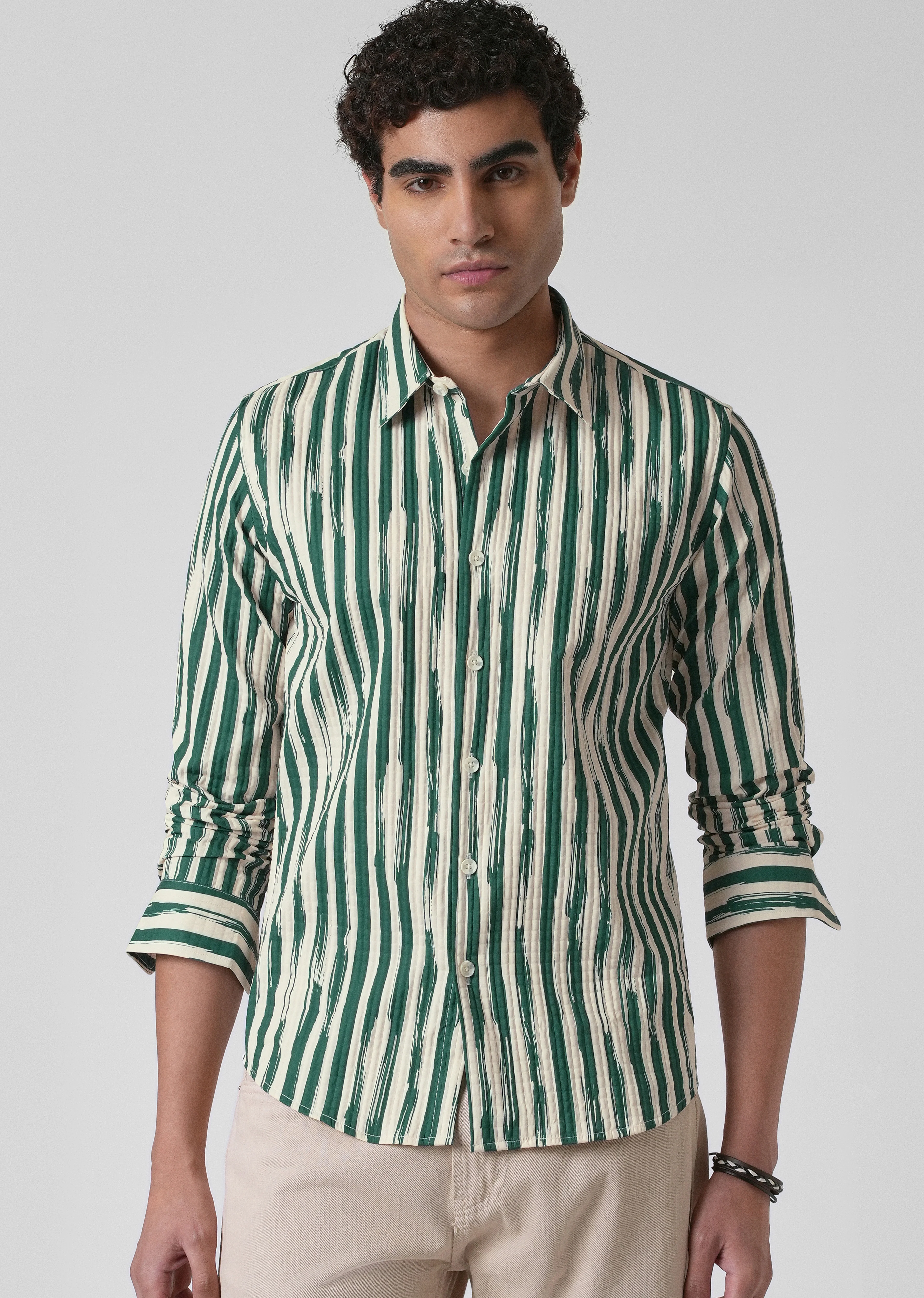 Pine Stroke Puff  Shirt - Image 7