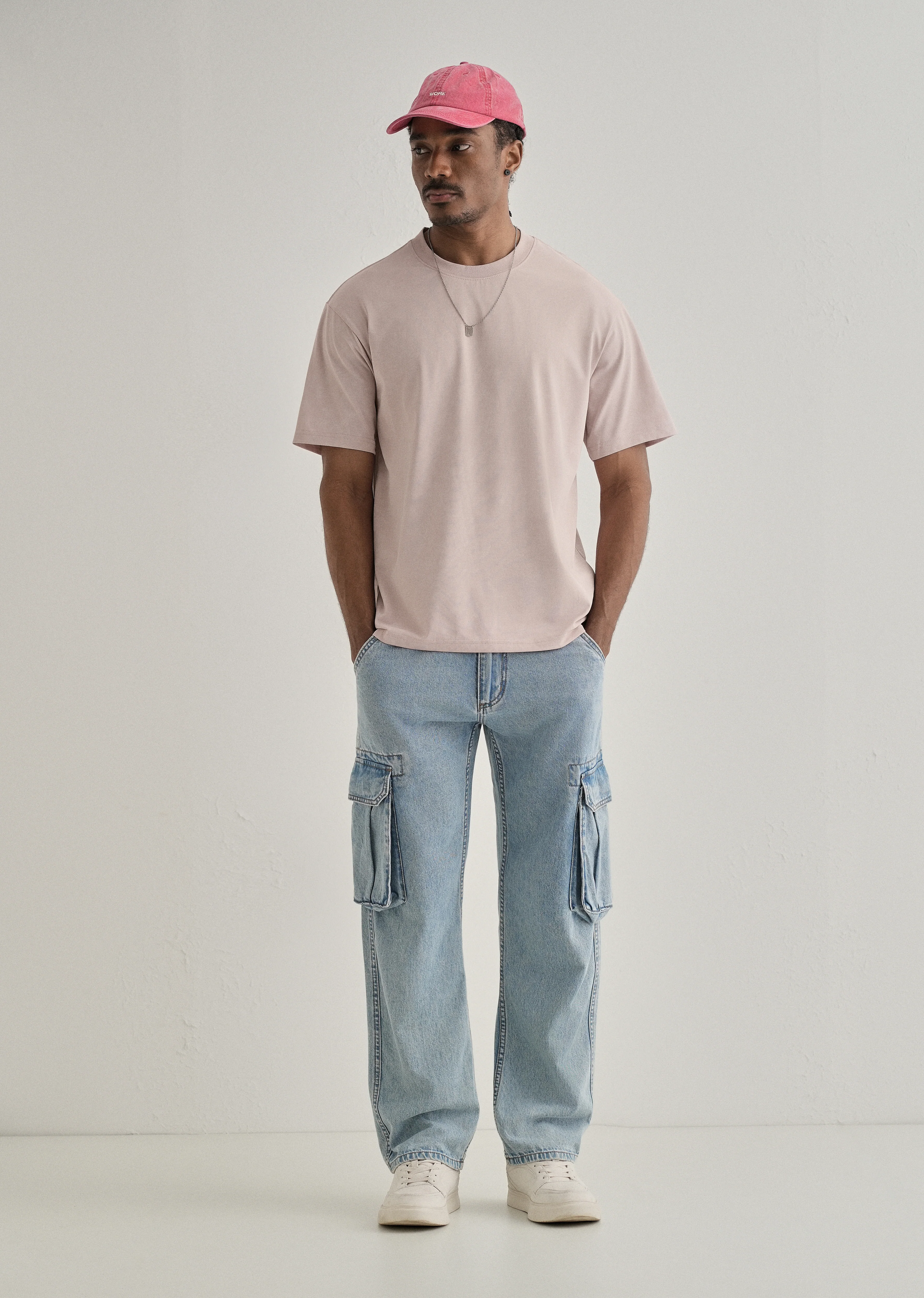 Pink Brushstroke Oversized T-shirt - Image 6