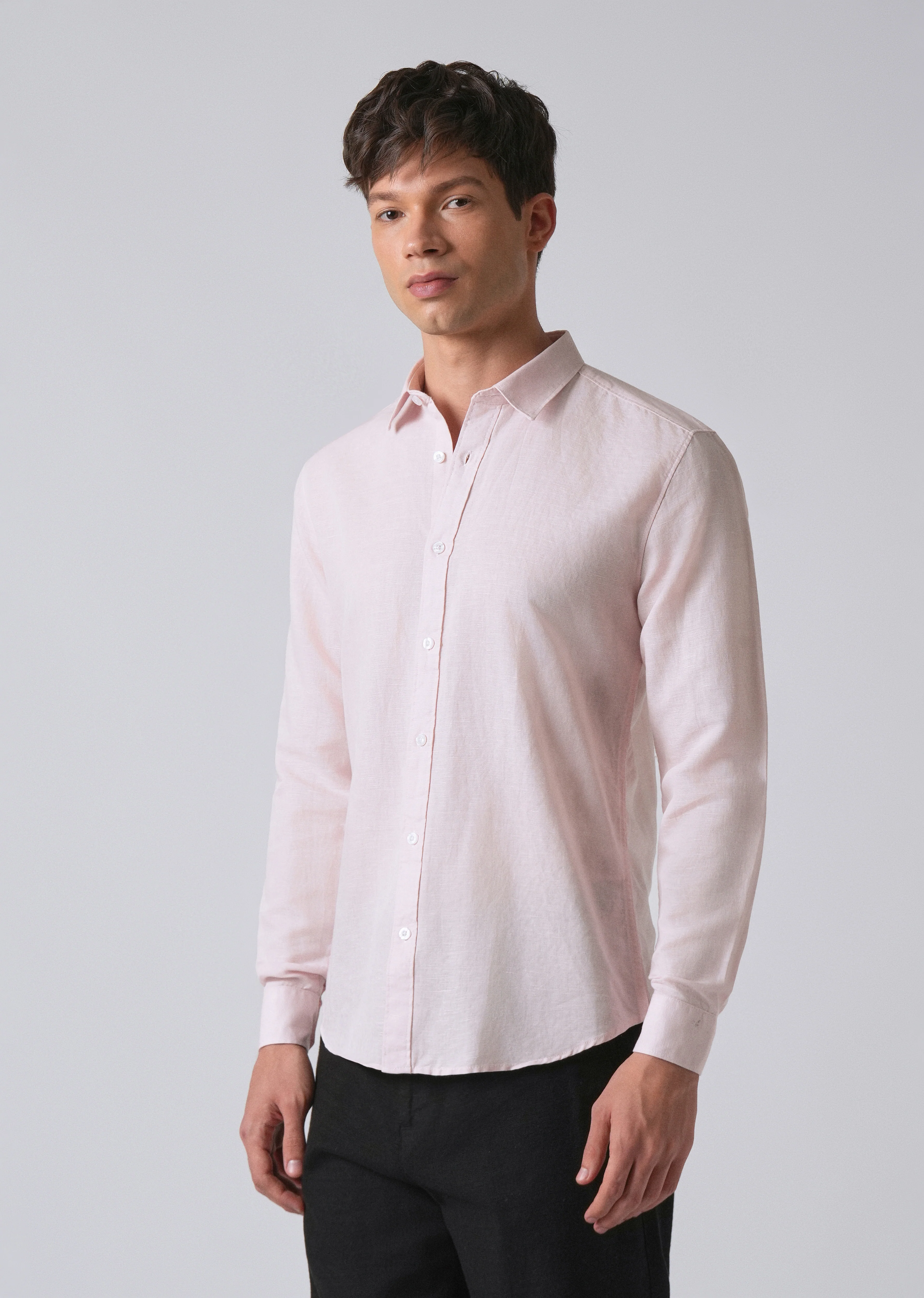 Pink Linen Shirt - Image 4