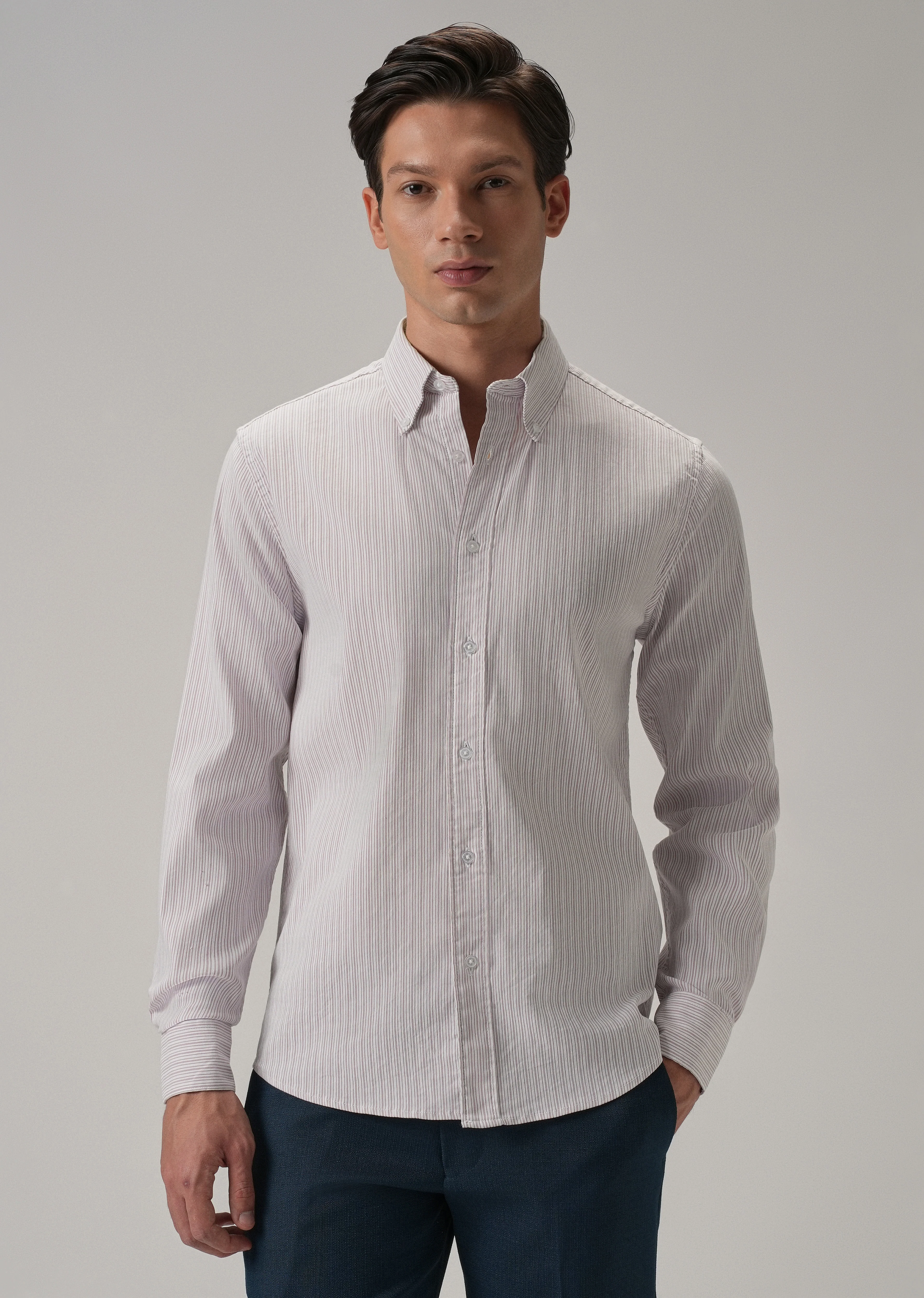 Pink Pinstripe Shirt - Image 3