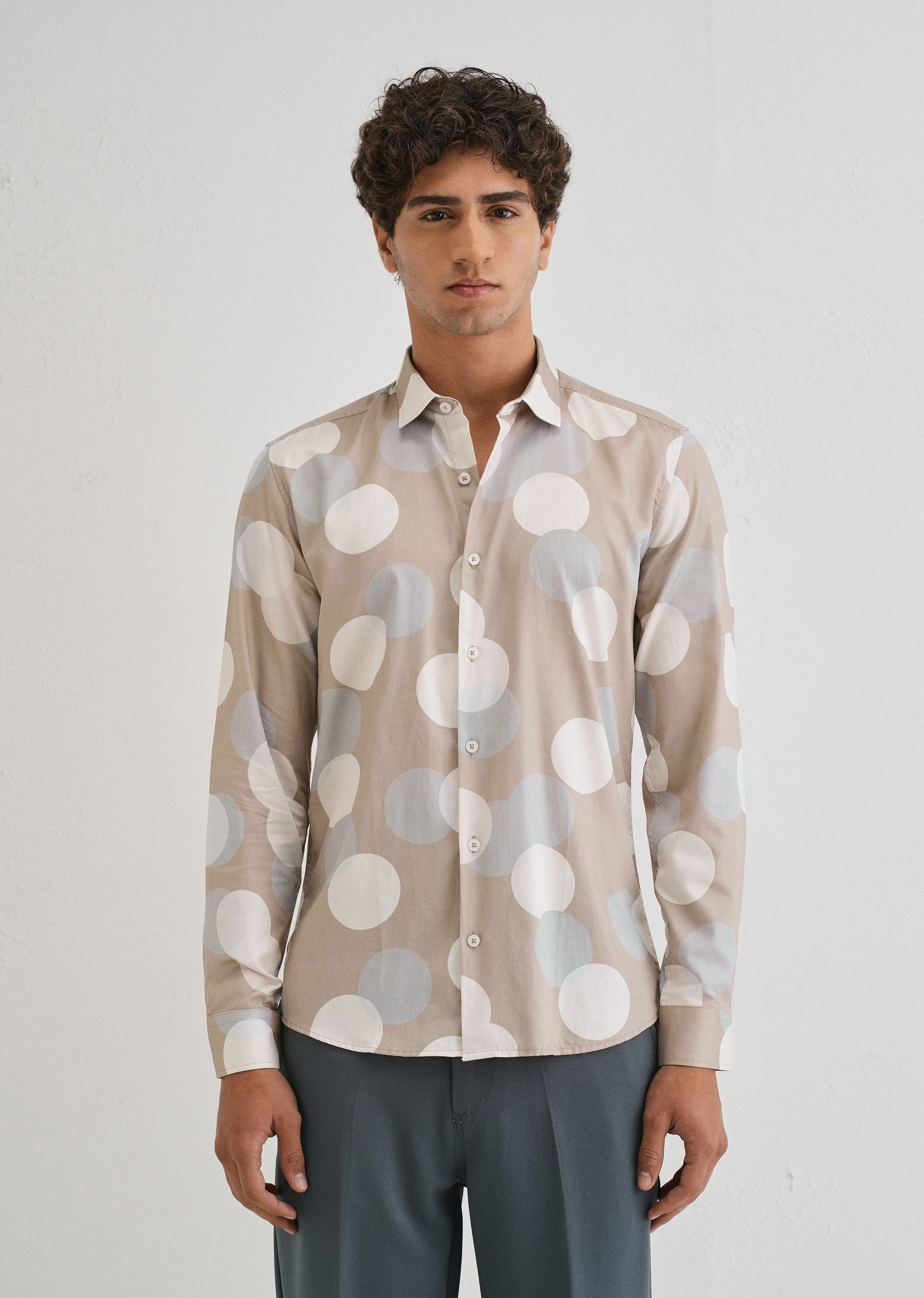 Circle Printed Shirt - Image 4