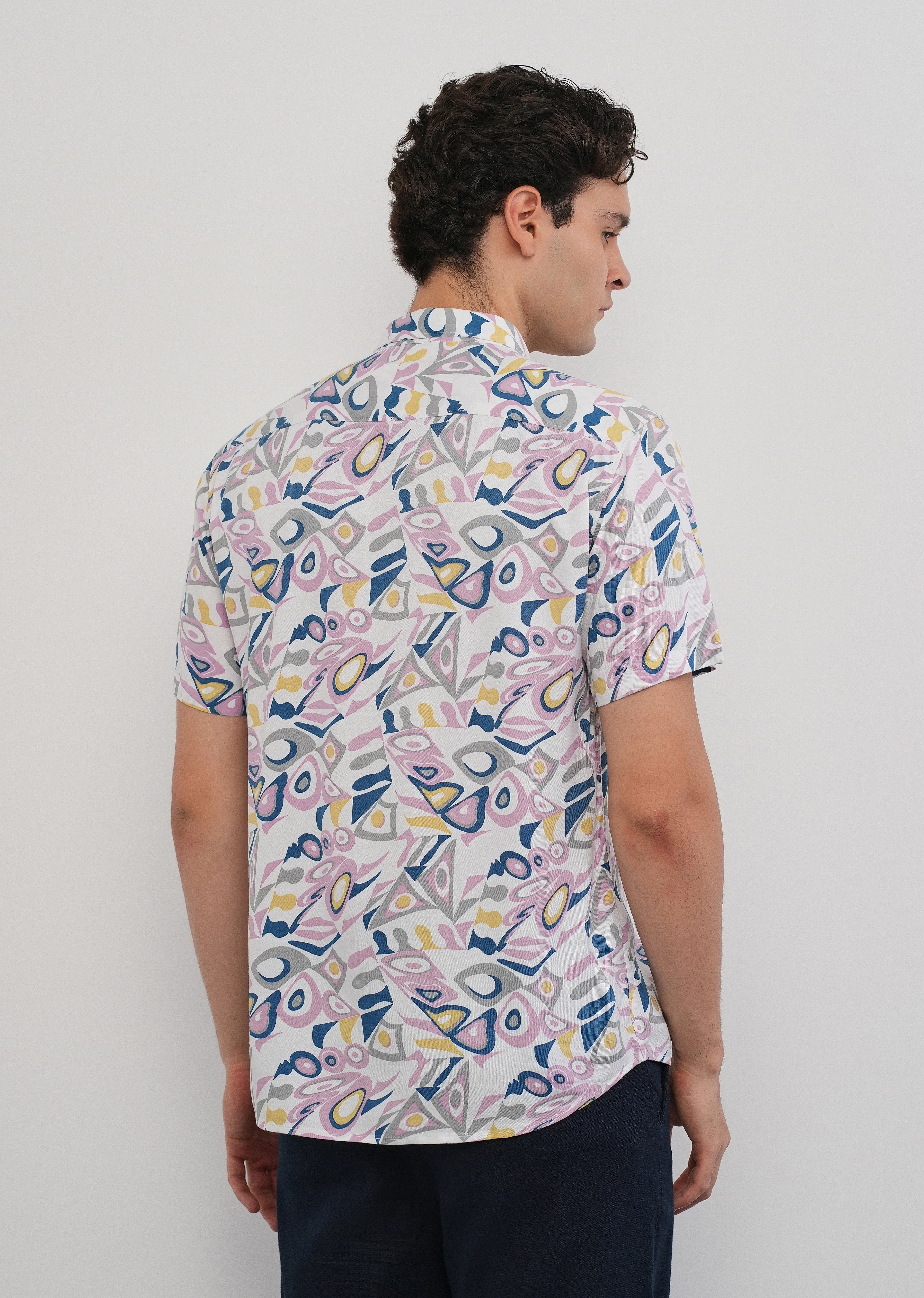 Prismatic Print Half Sleeve Shirt - Image 2