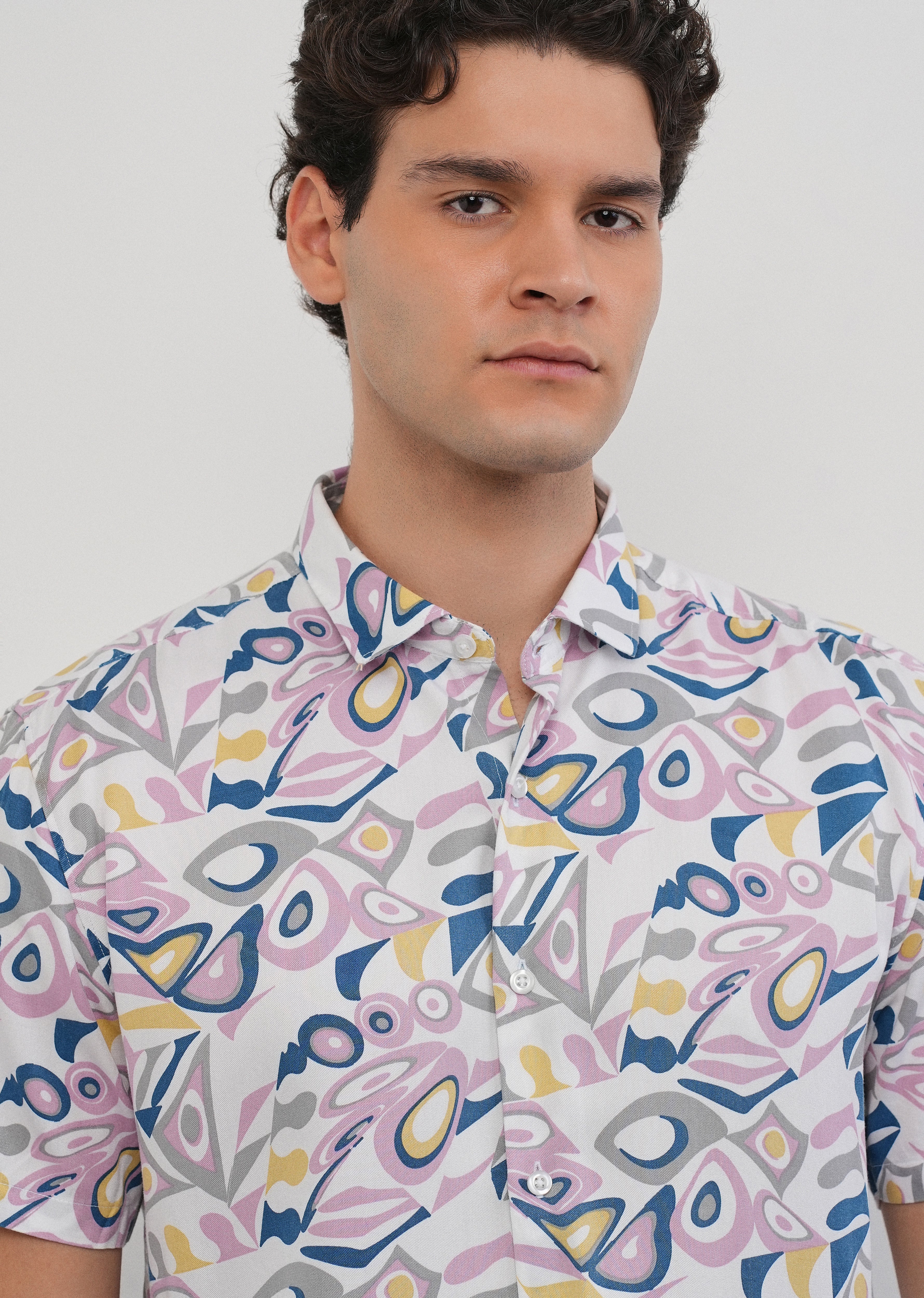 Prismatic Print Half Sleeve Shirt - Image 5