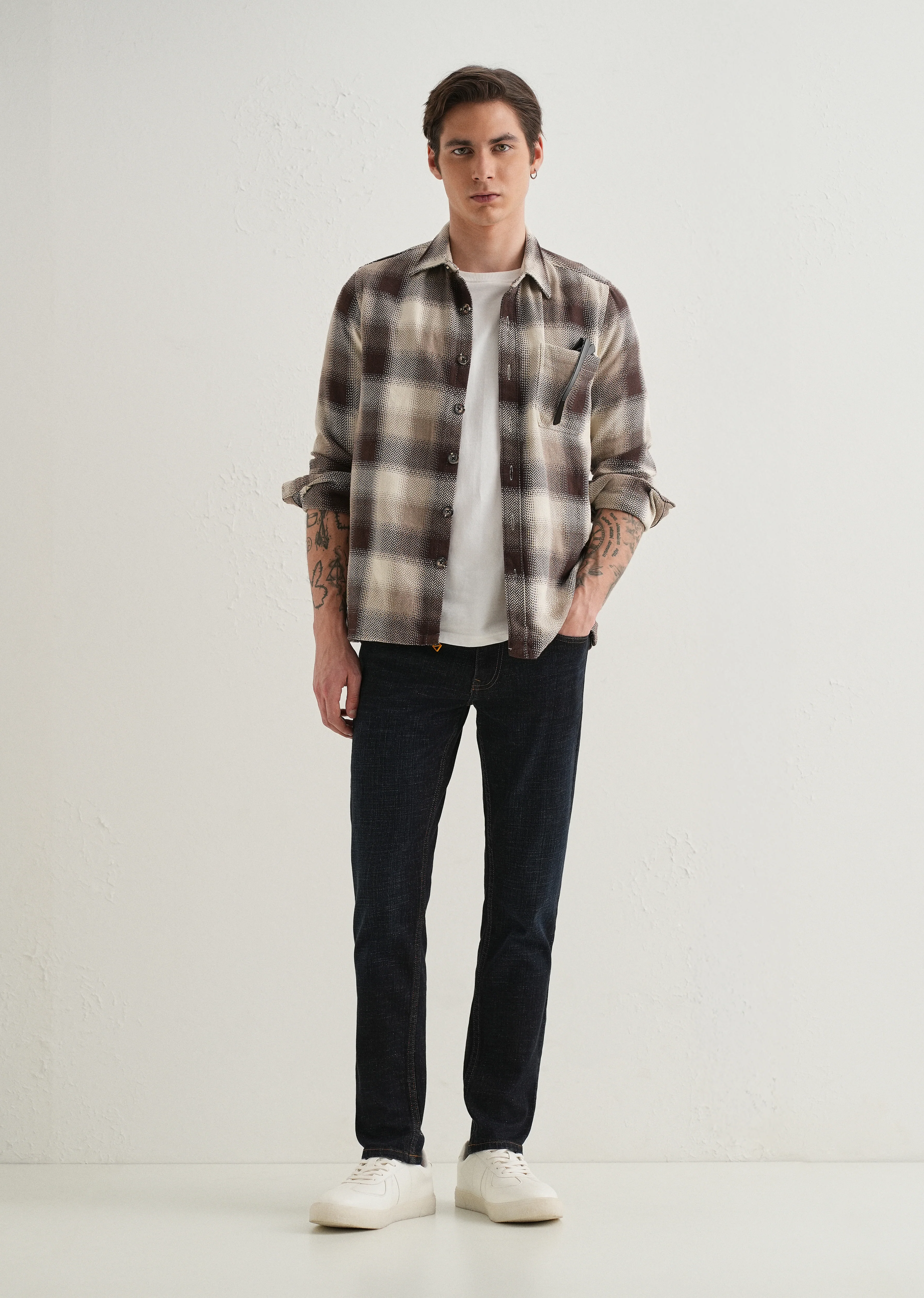 Raw Indigo Slim Fit Ankle Length Jeans - Image 6