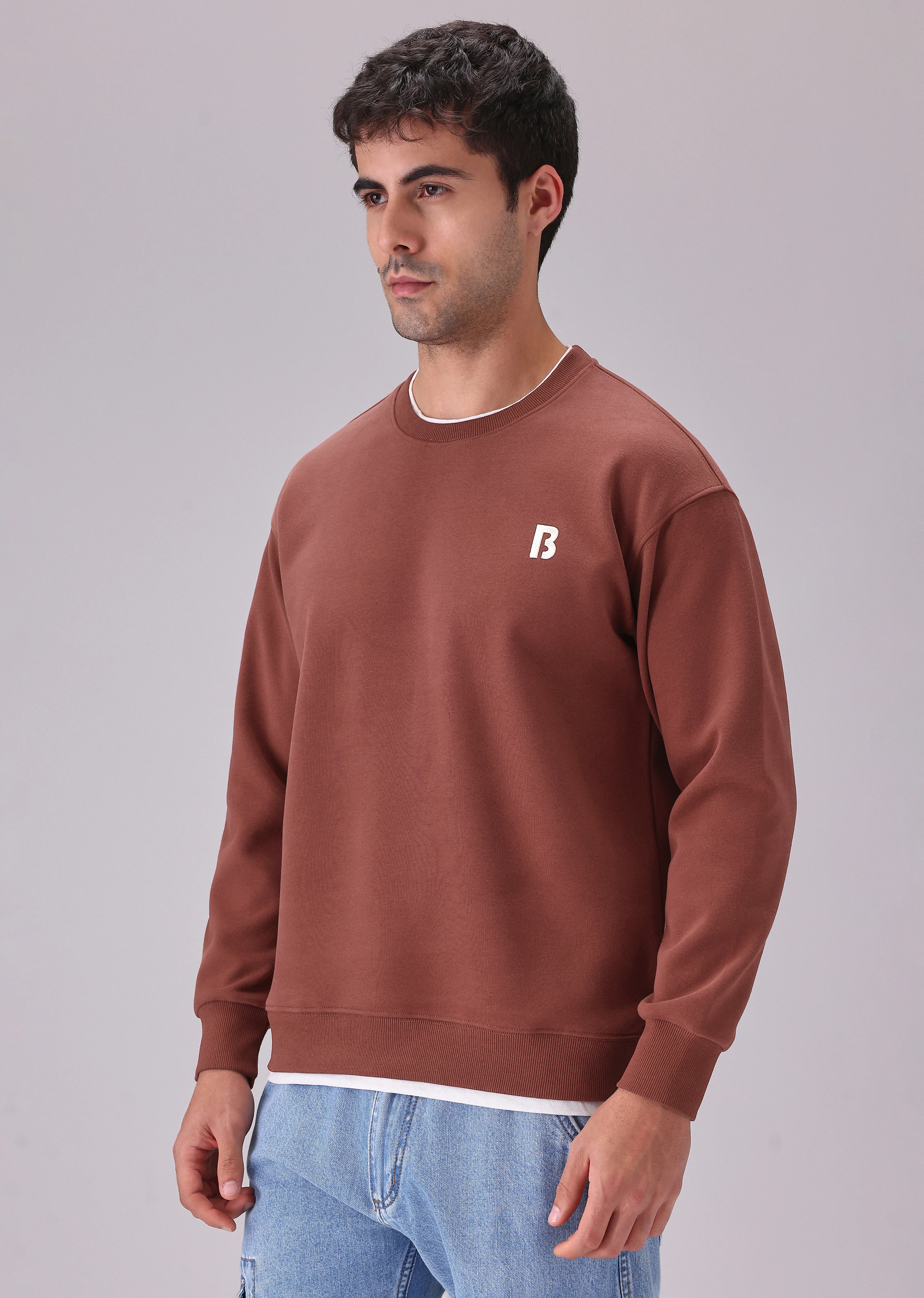 Red White Contrast Sweatshirt - Image 4