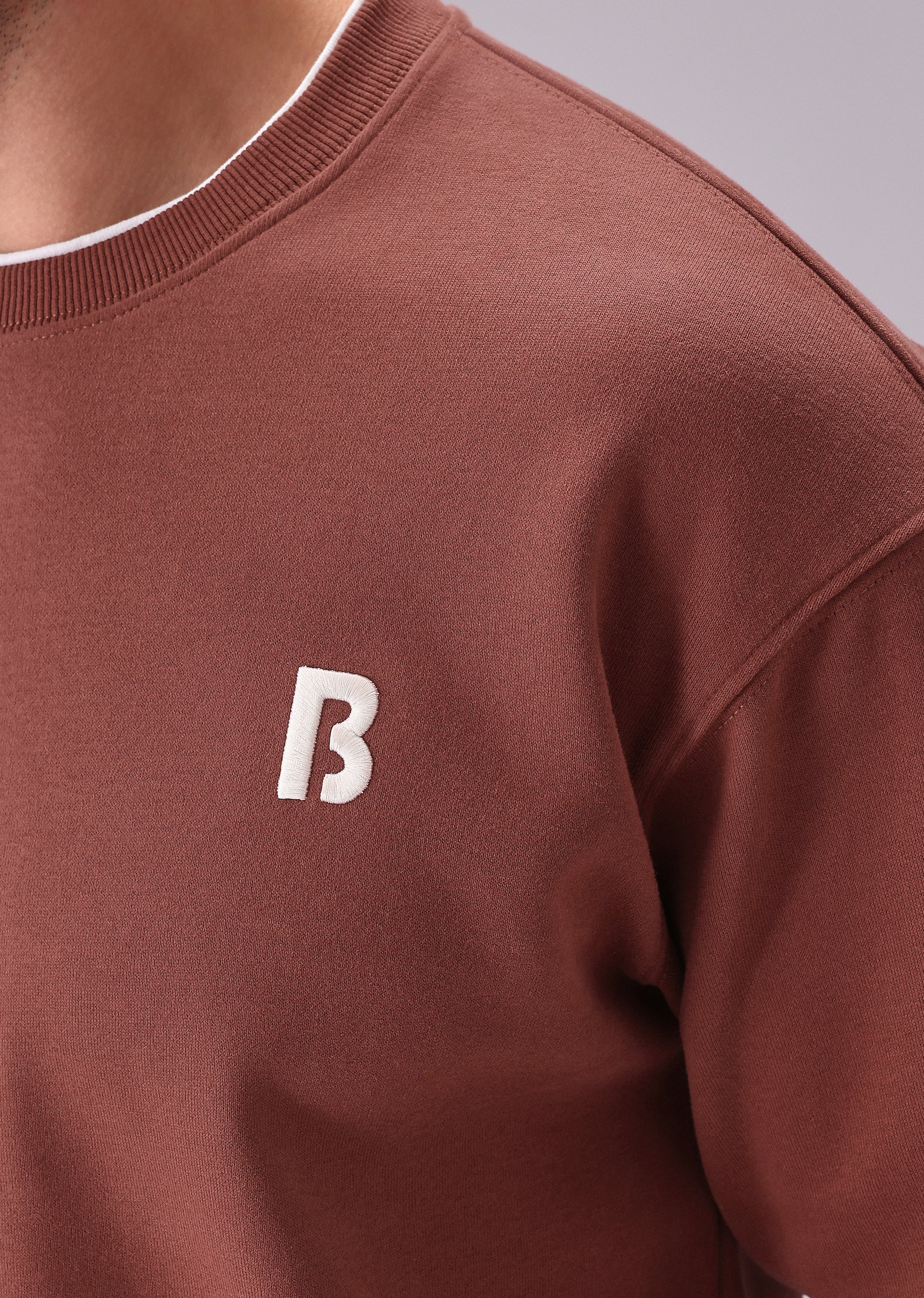 Red White Contrast Sweatshirt - Image 5