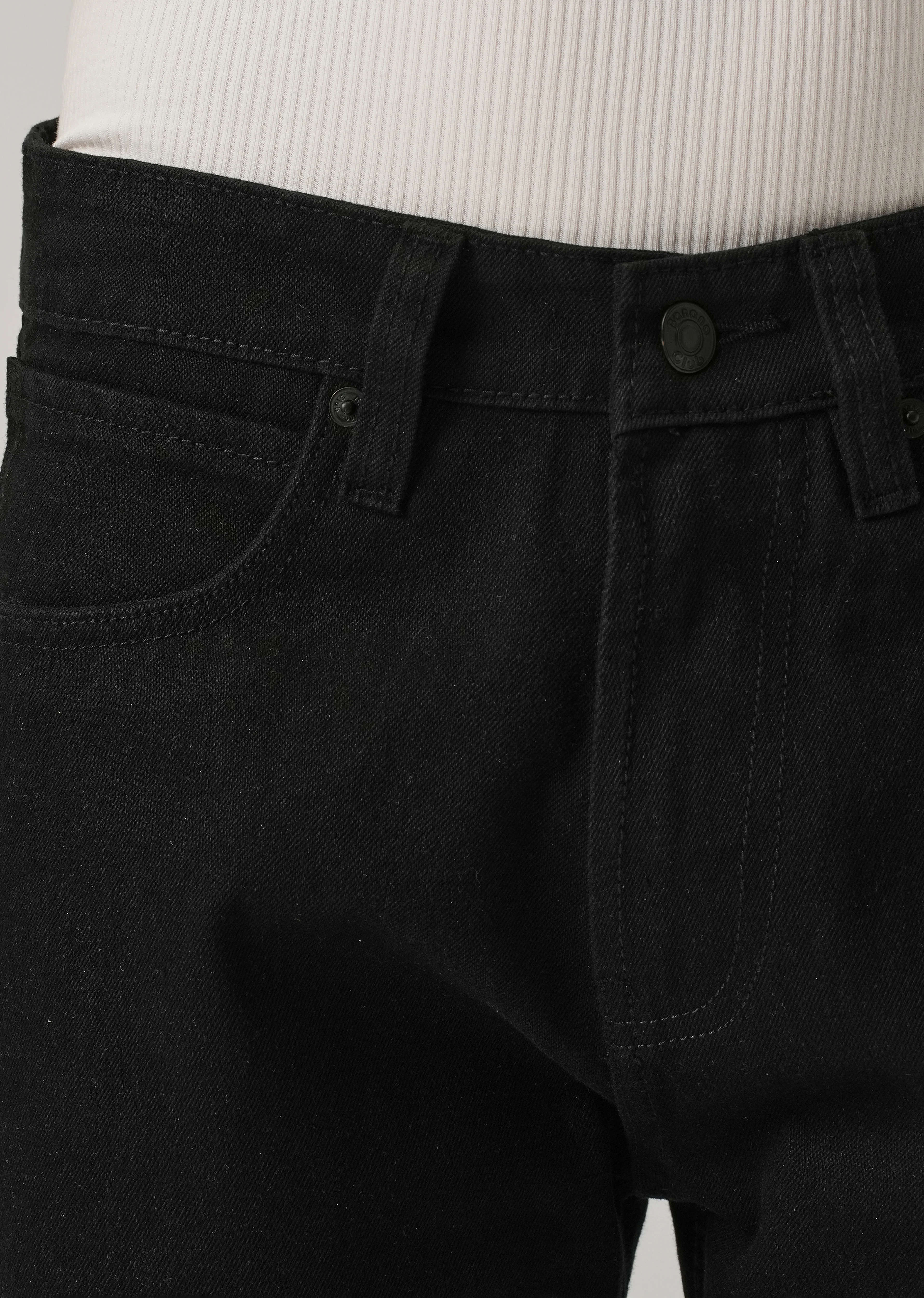 Relaxed Fit Distressed Black Jeans - Image 5